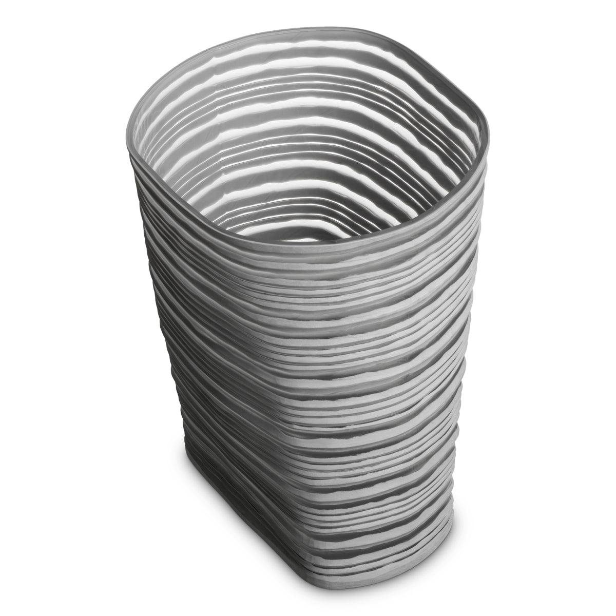 Gray Glass Vase L Ashby