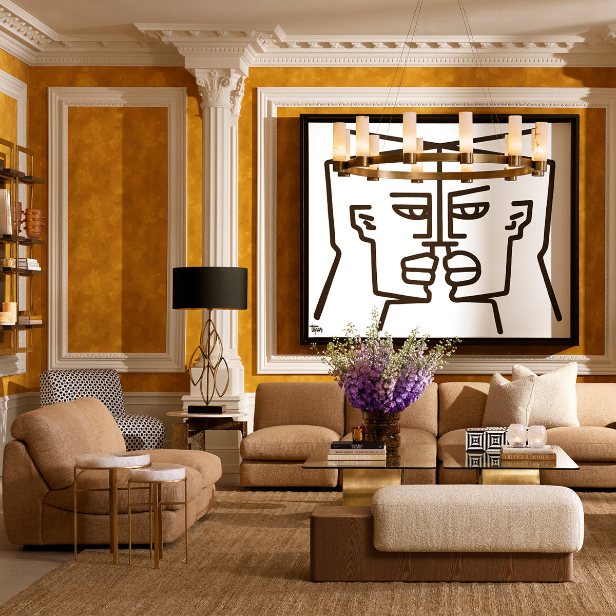 Crystal Round Side Tables (2) Hoxton | Eichholtzmh.com