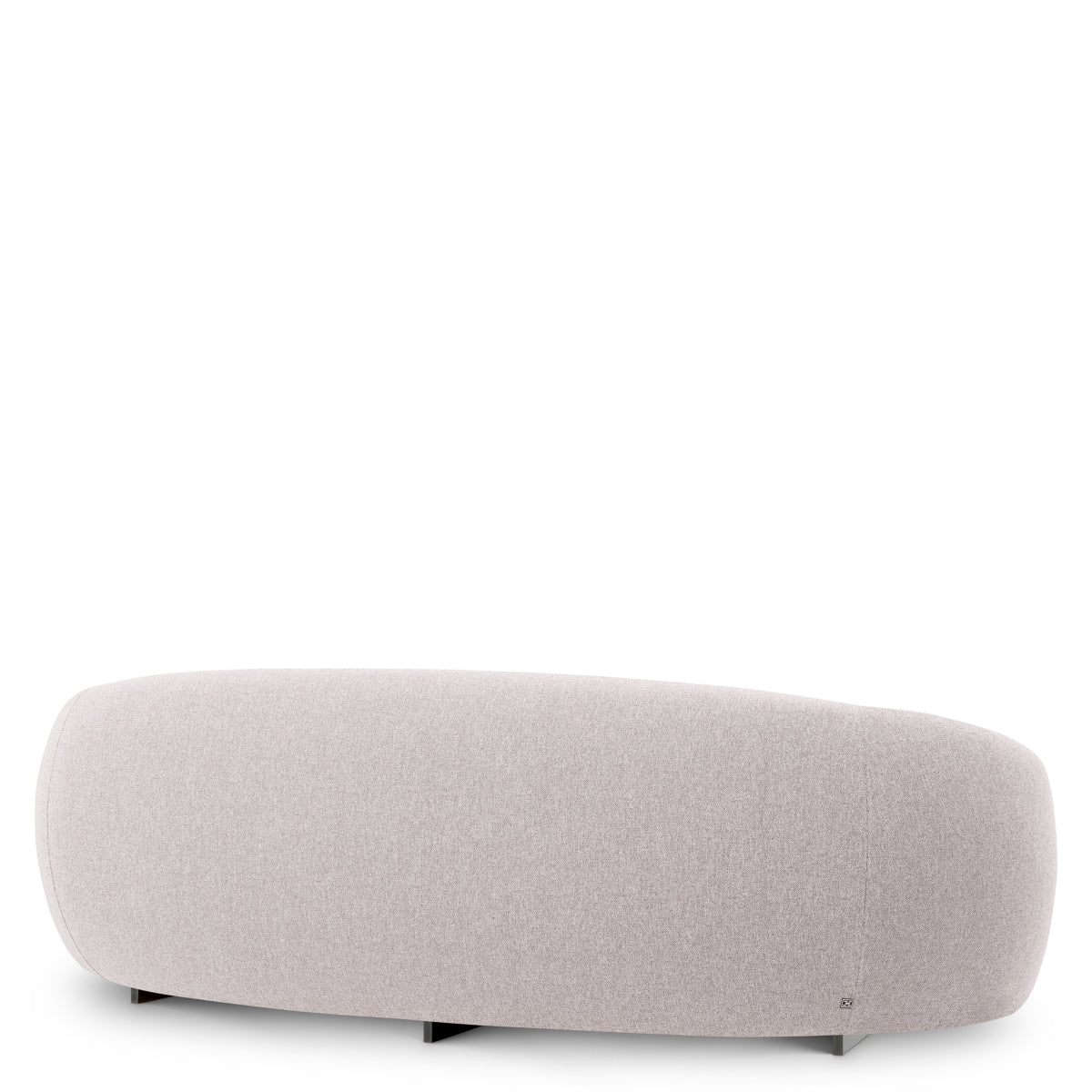 Light Gray Curved Outdoor Sofa Amore
