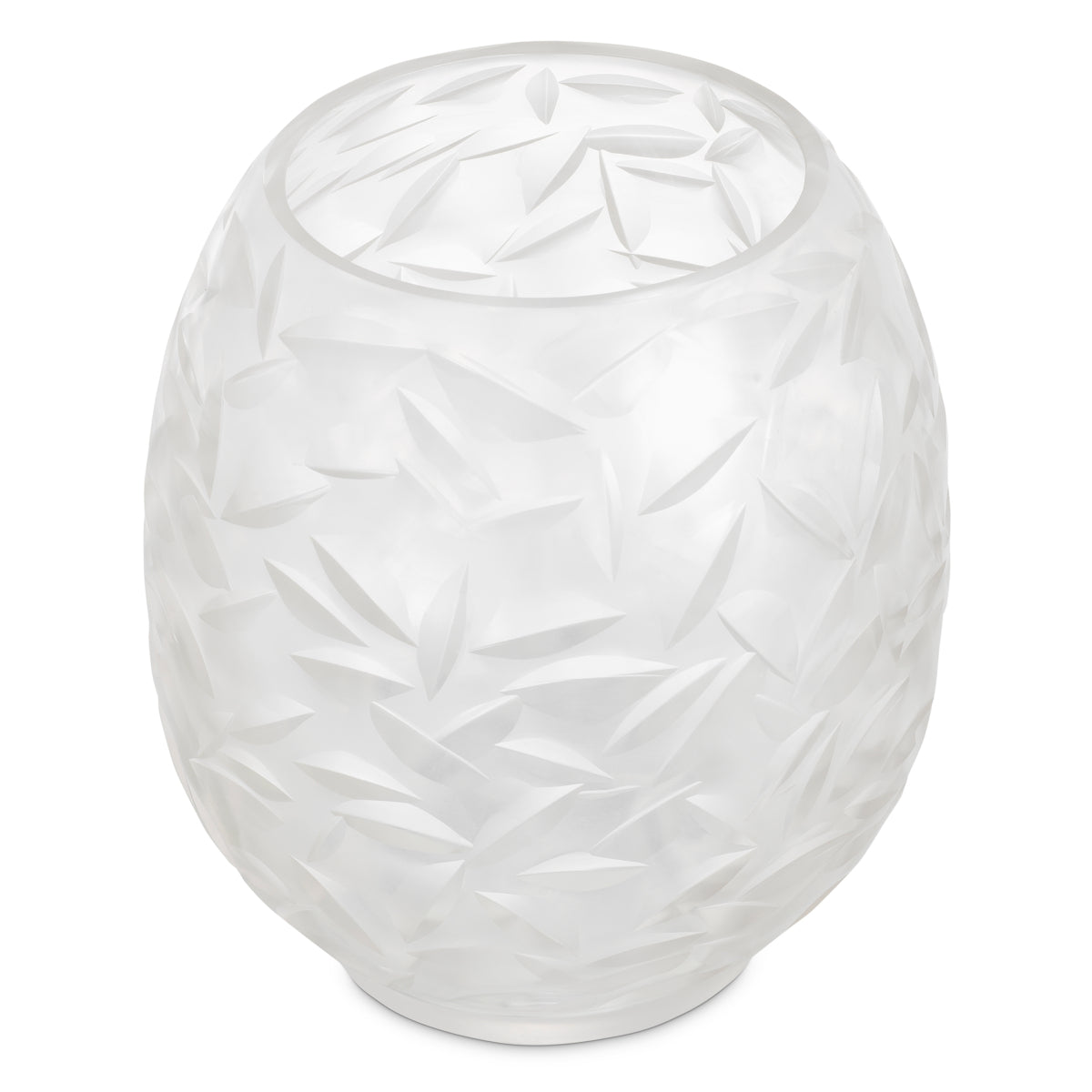 Clear Handmade Glass Vase Hadleigh