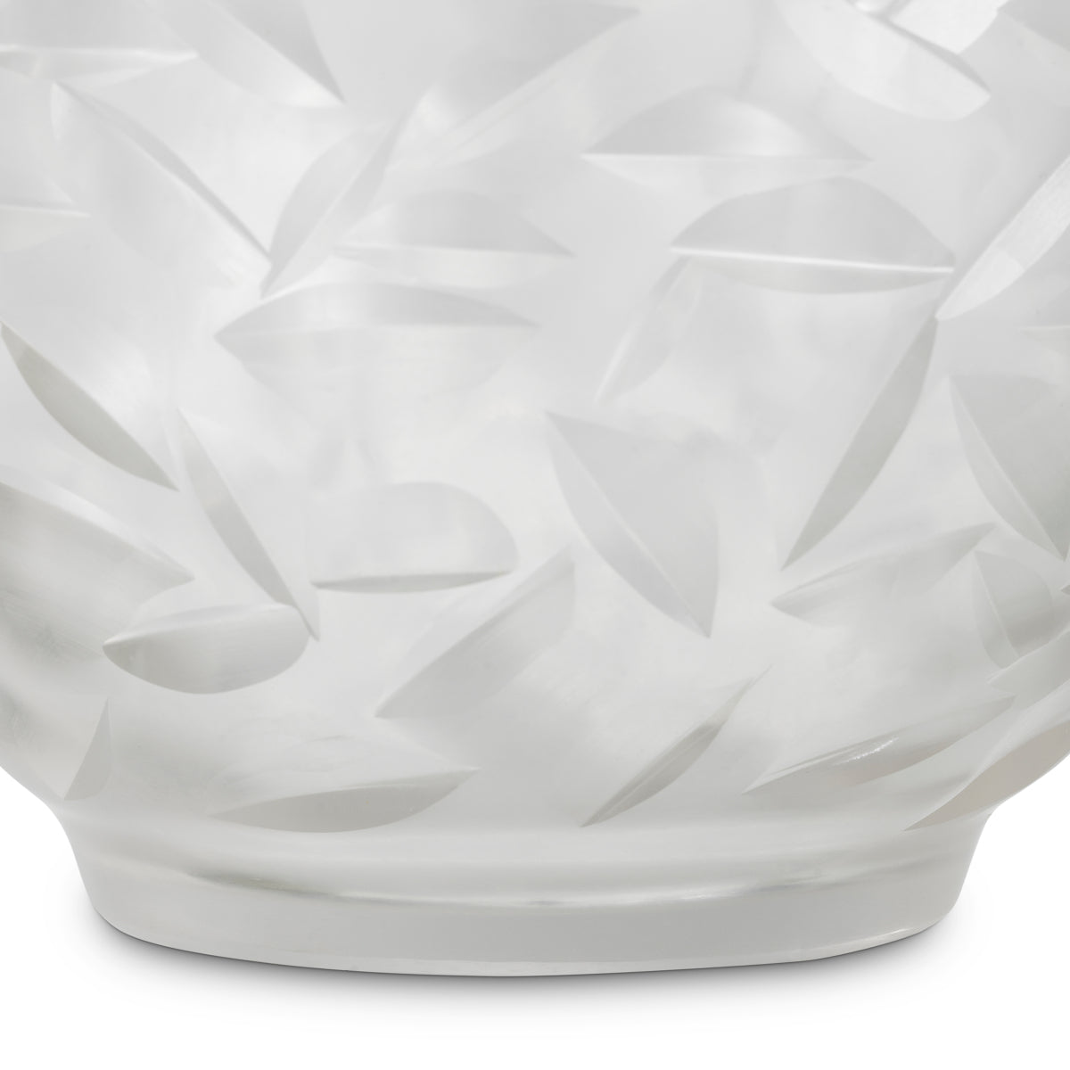 Clear Handmade Glass Vase Hadleigh