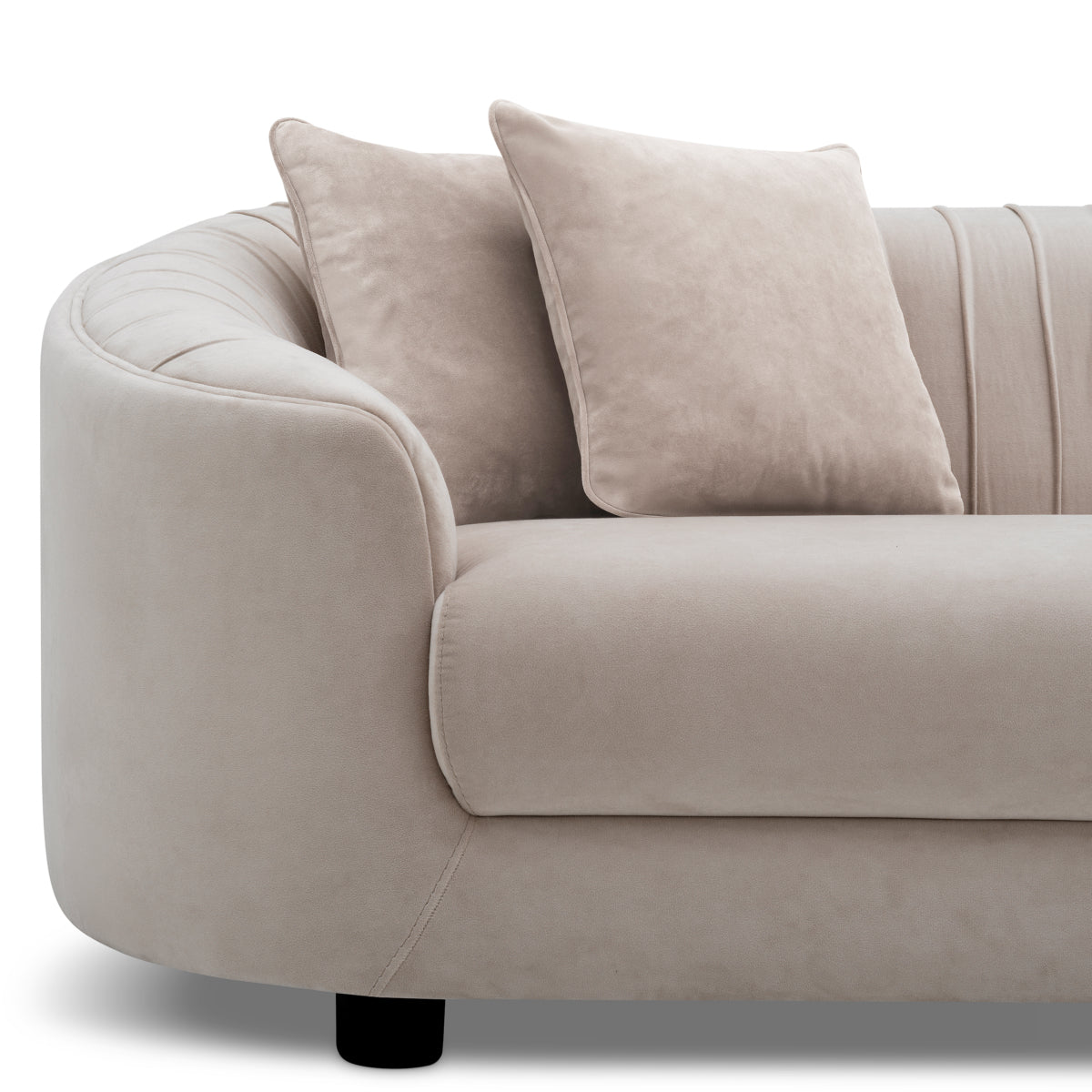 Cream Pleated Sofa Jameson