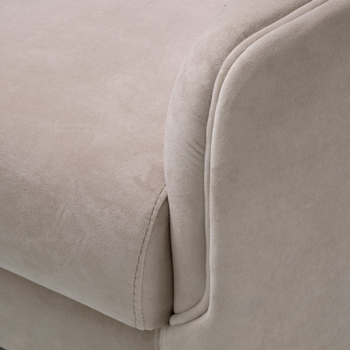 Cream Pleated Lounge Chair Jameson