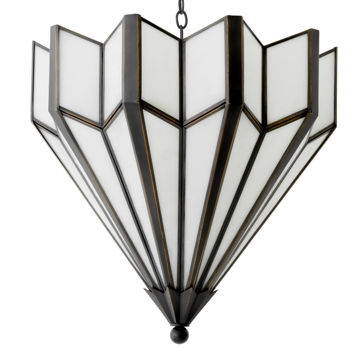 Bronze Geometric Chandelier Victory