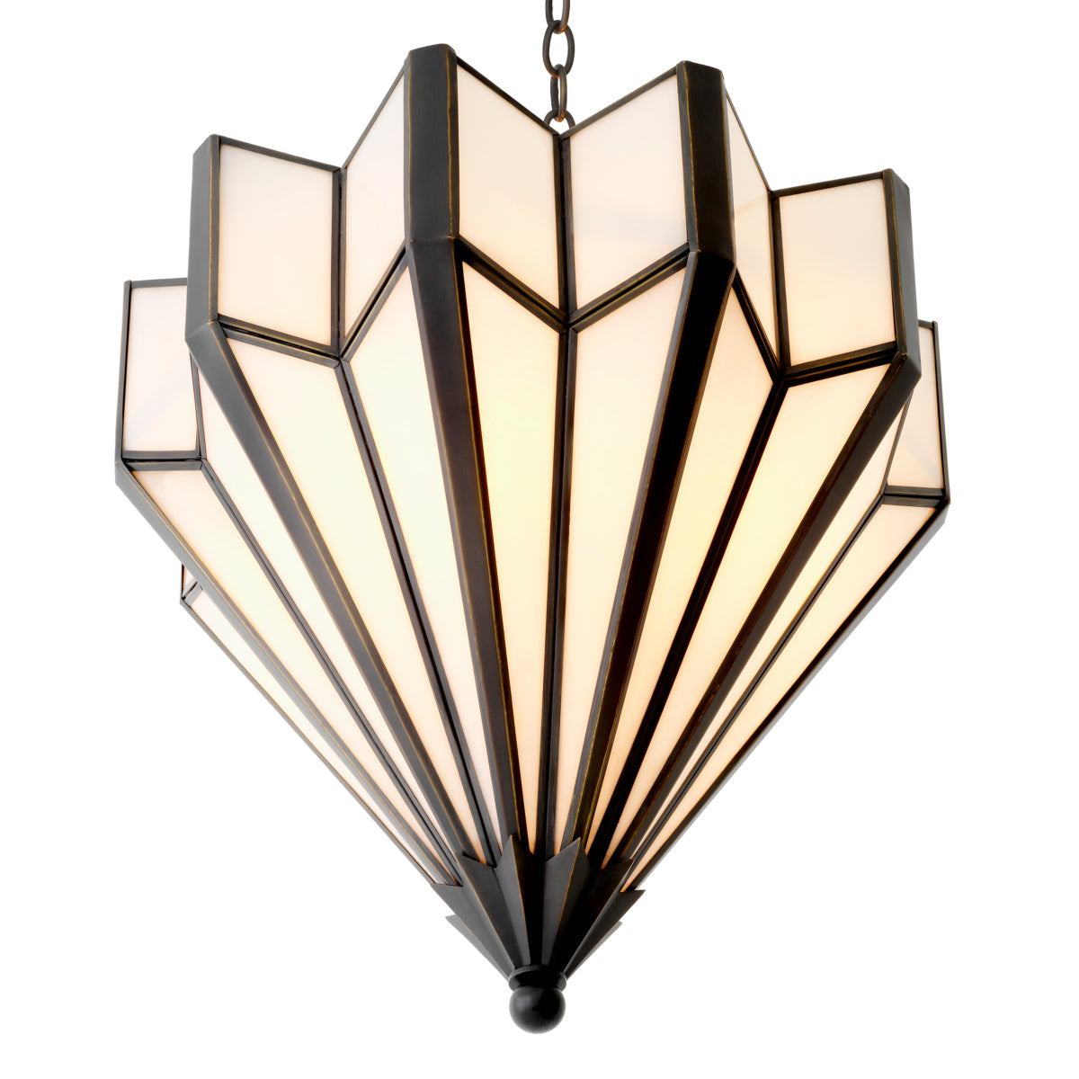 Bronze Geometric Chandelier Victory