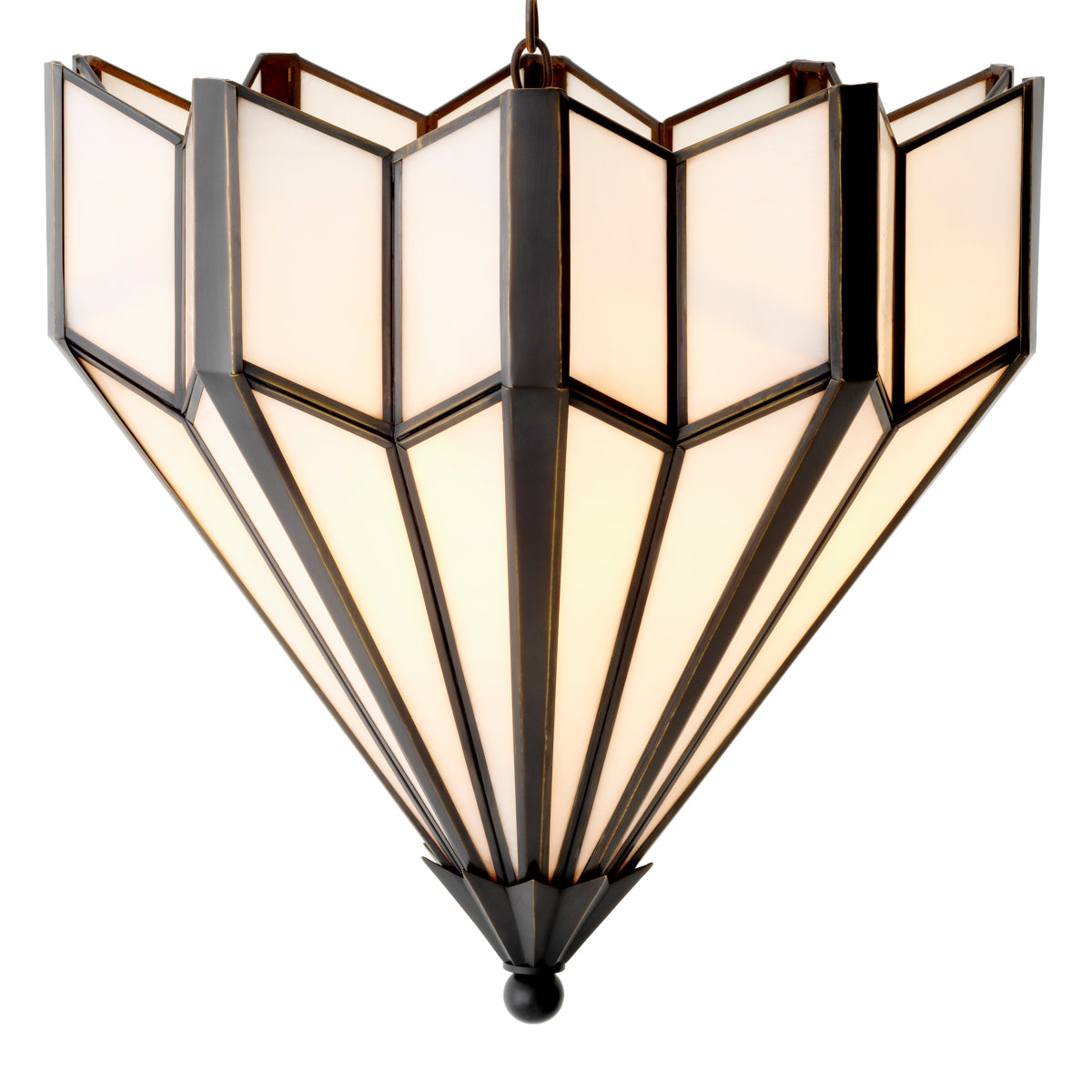 Bronze Geometric Chandelier Victory