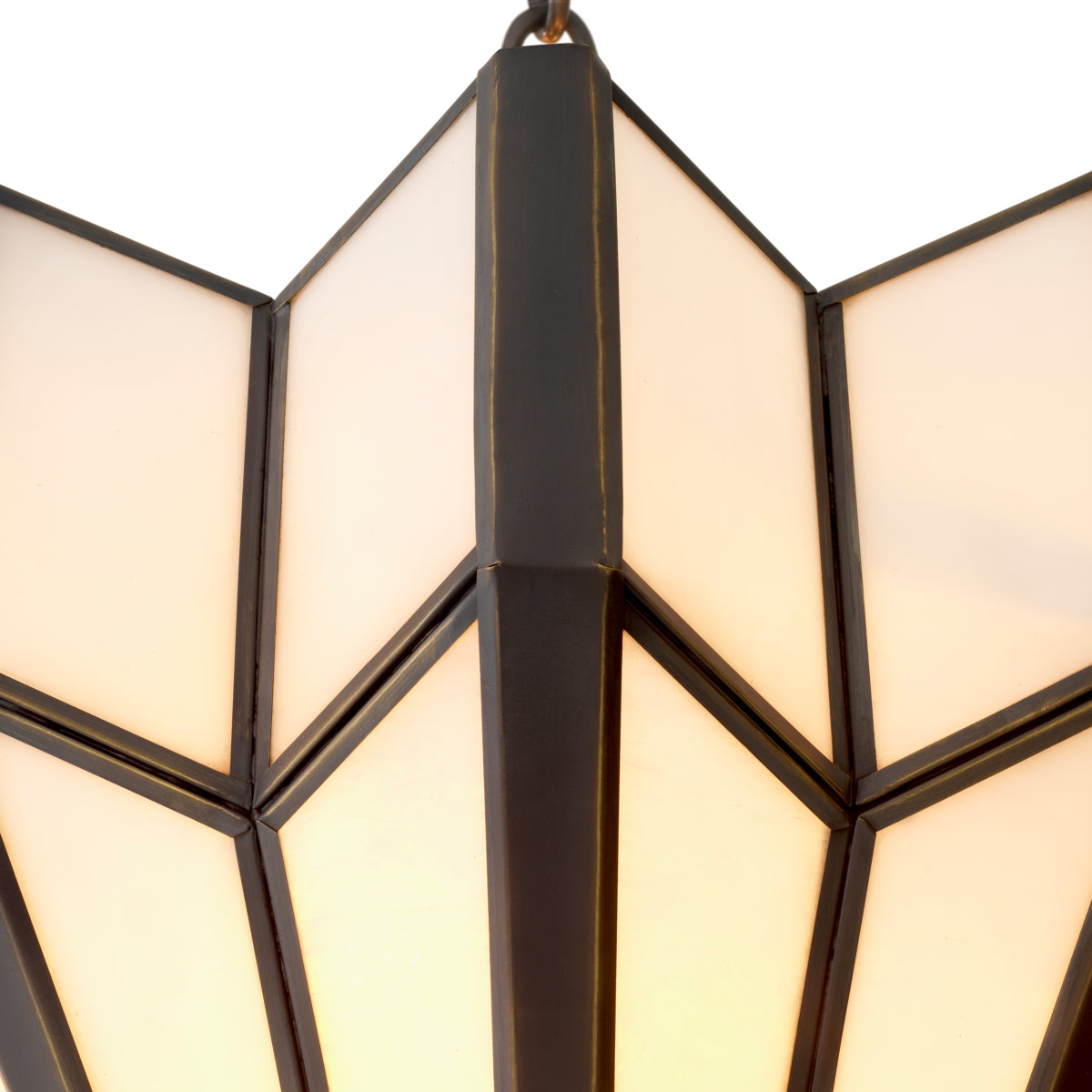 Bronze Geometric Chandelier Victory