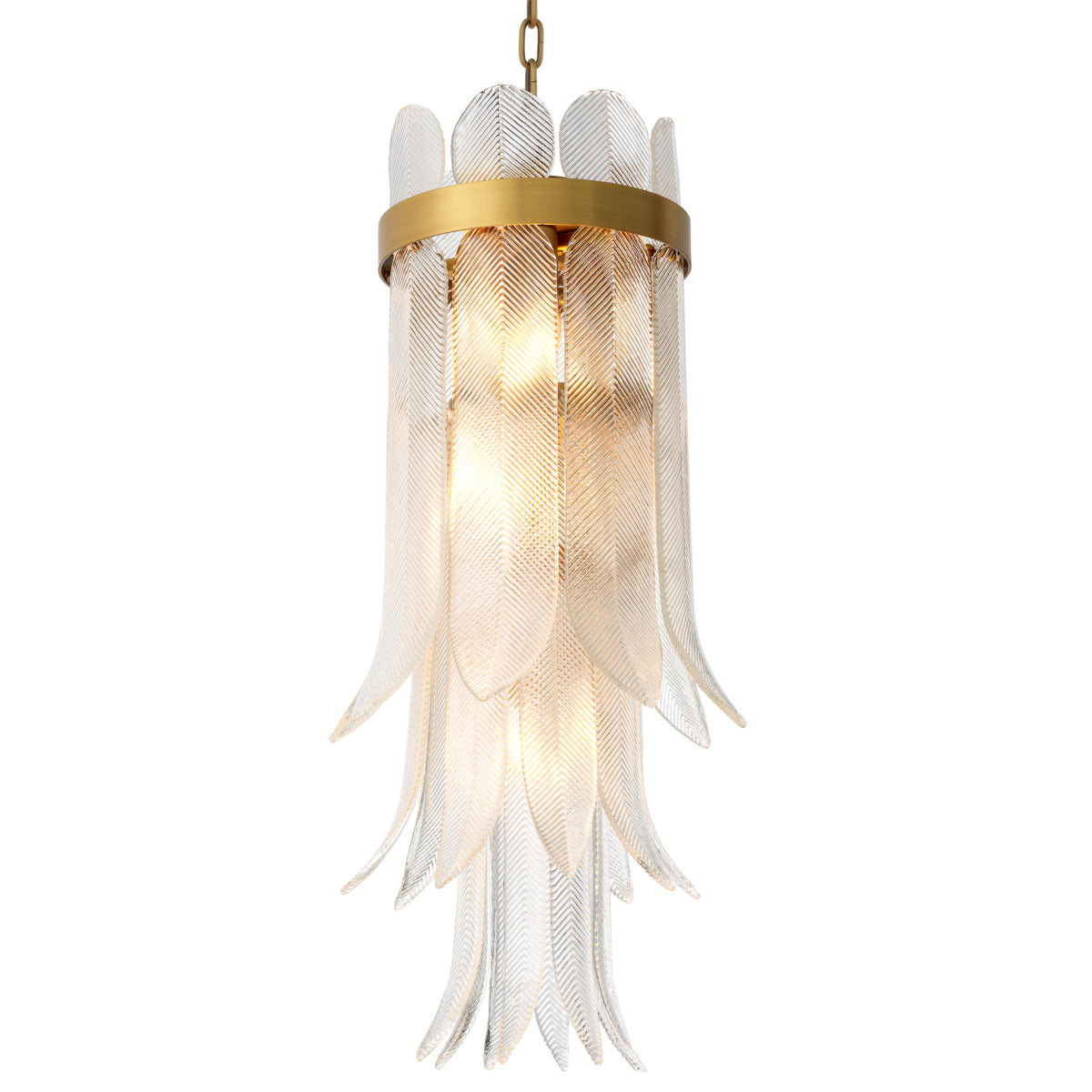 Hand-Cast Glass Chandelier S Erika