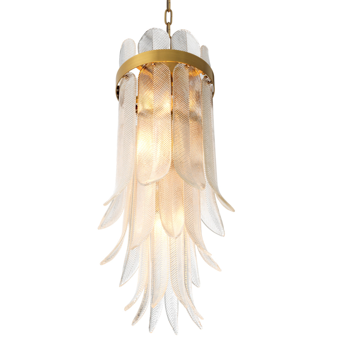 Hand-Cast Glass Chandelier S Erika