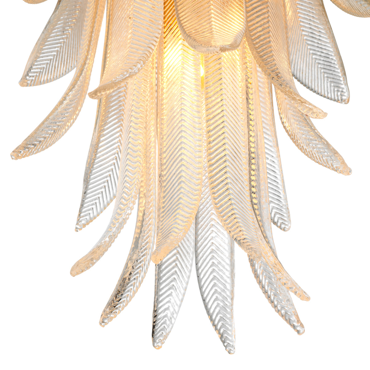 Hand-Cast Glass Chandelier S Erika