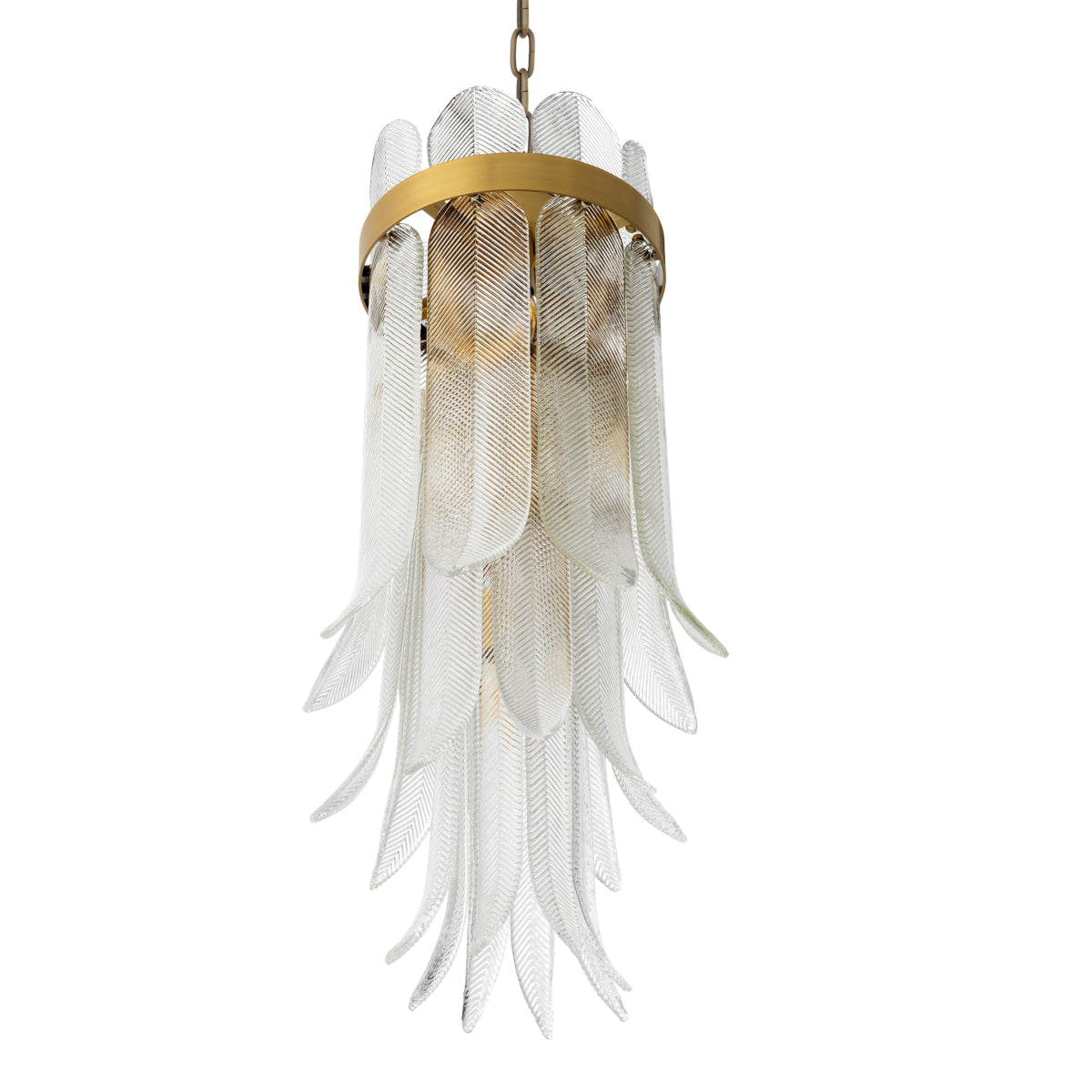 Hand-Cast Glass Chandelier S Erika