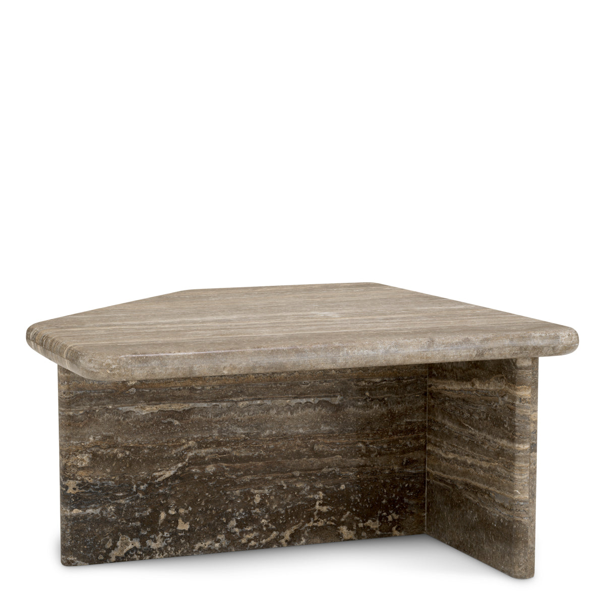 Silver Travertine Coffee Table S Ciro