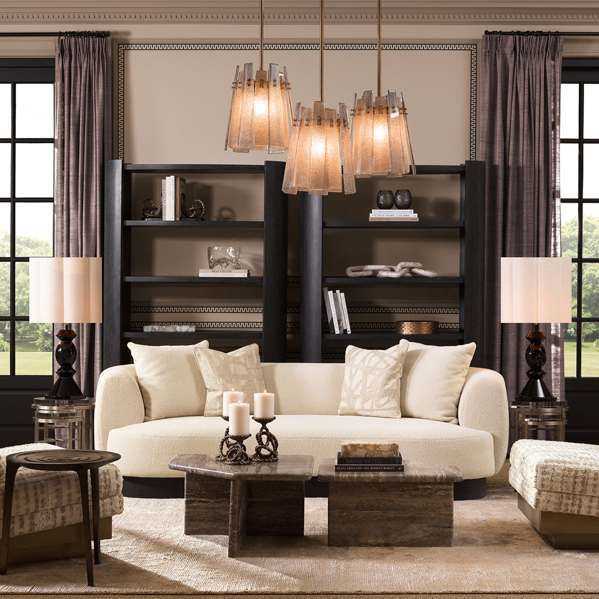 Silver Travertine Coffee Table S Ciro