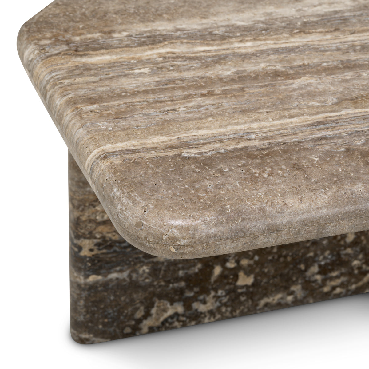 Silver Travertine Coffee Table S Ciro