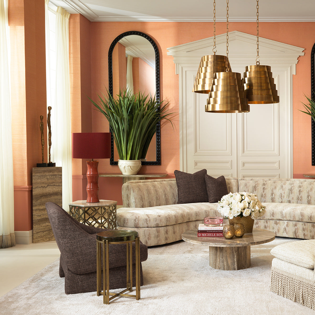 Silver Travertine Column L Northbridge