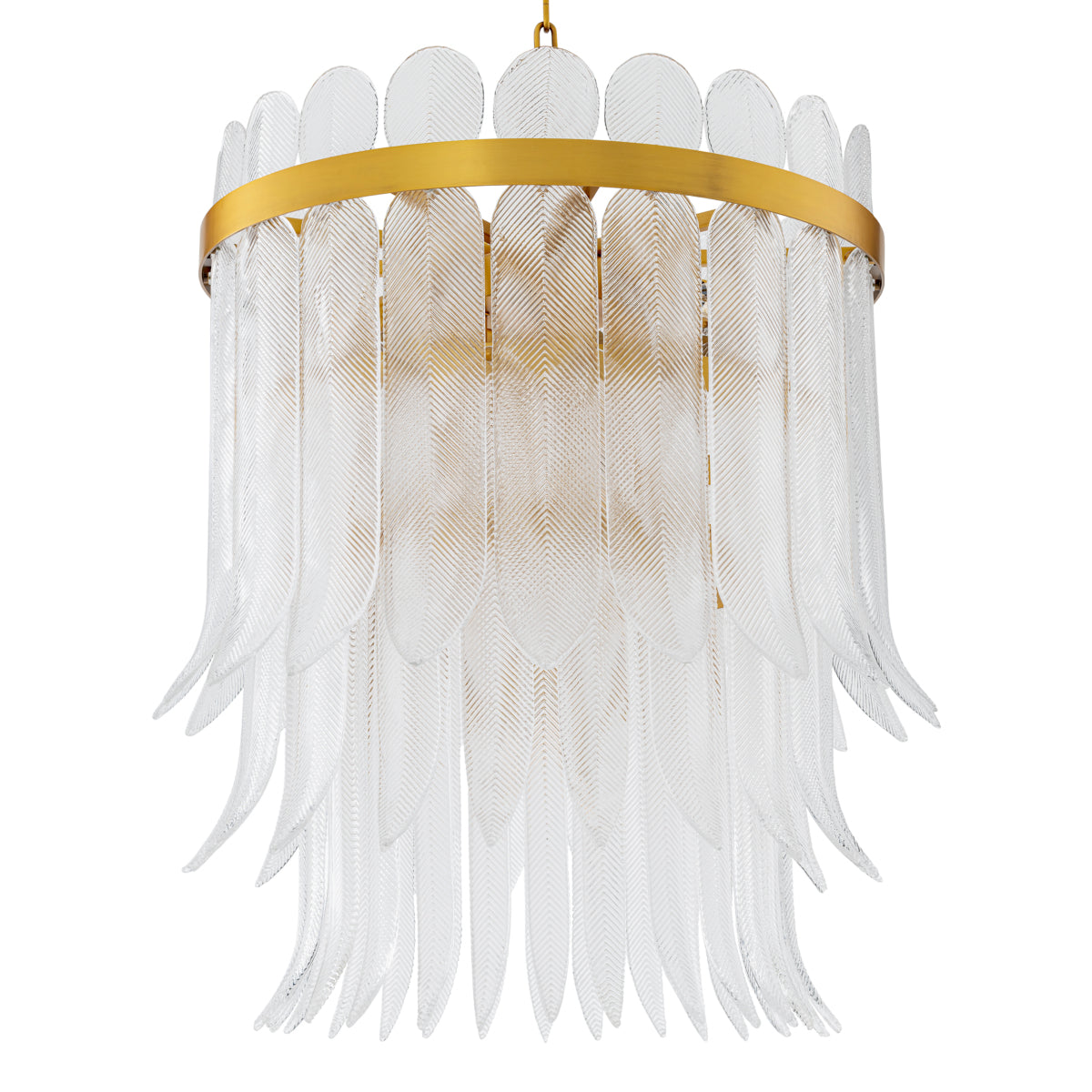 Hand-Cast Glass Chandelier L Erika