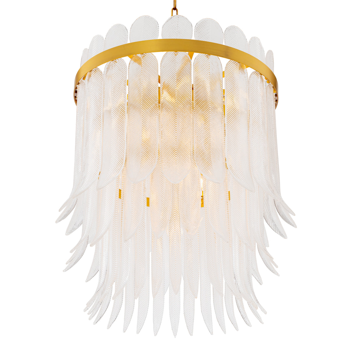 Hand-Cast Glass Chandelier L Erika