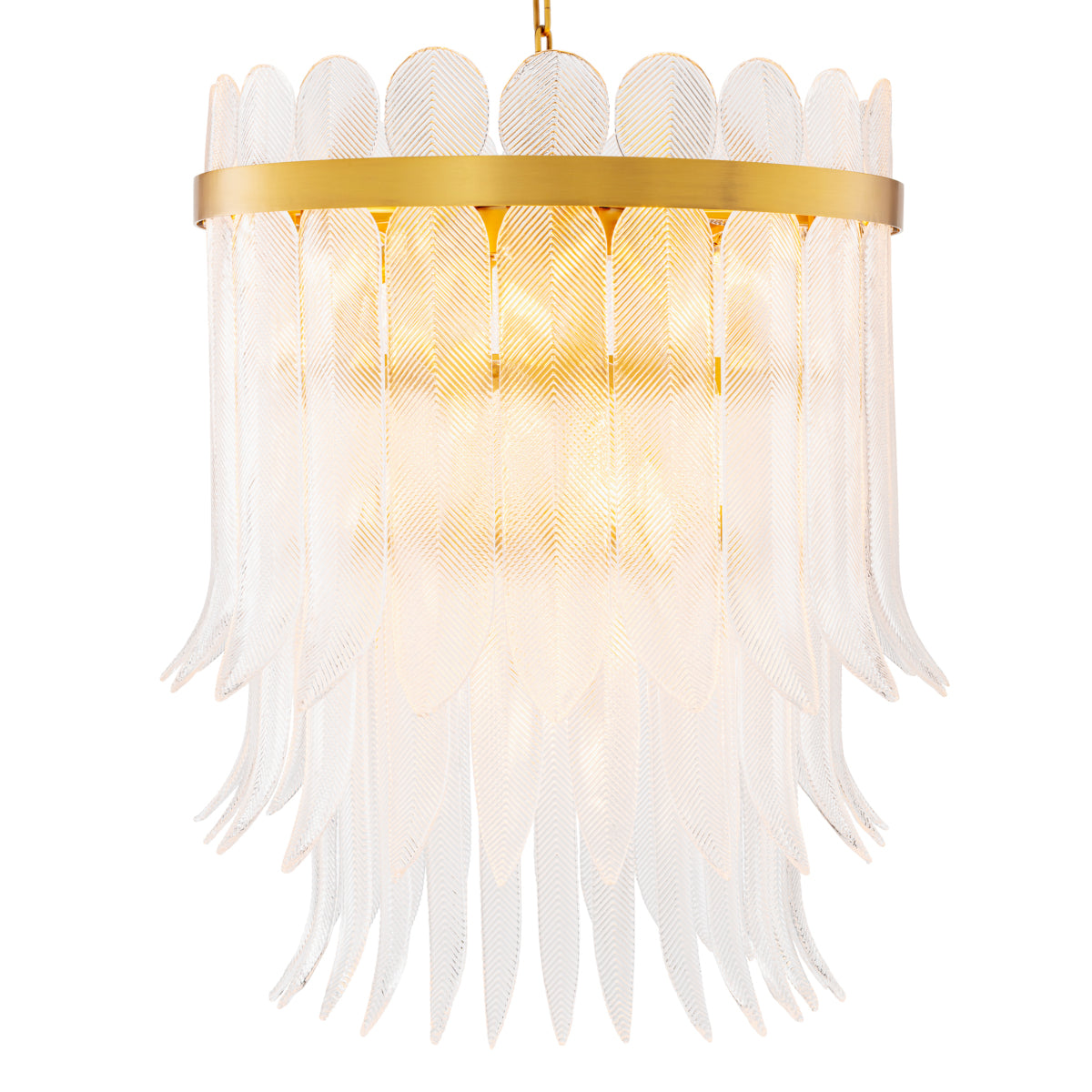 Hand-Cast Glass Chandelier L Erika