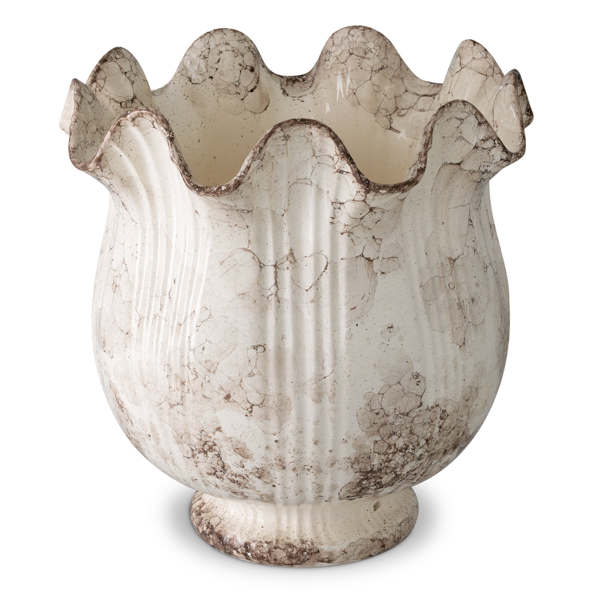 Gray Handmade Ceramic Vase Tulipa