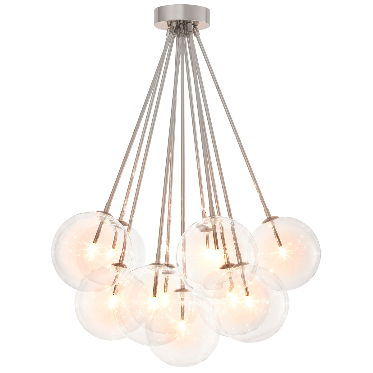 Ceiling Lamp Molecule nickel finish