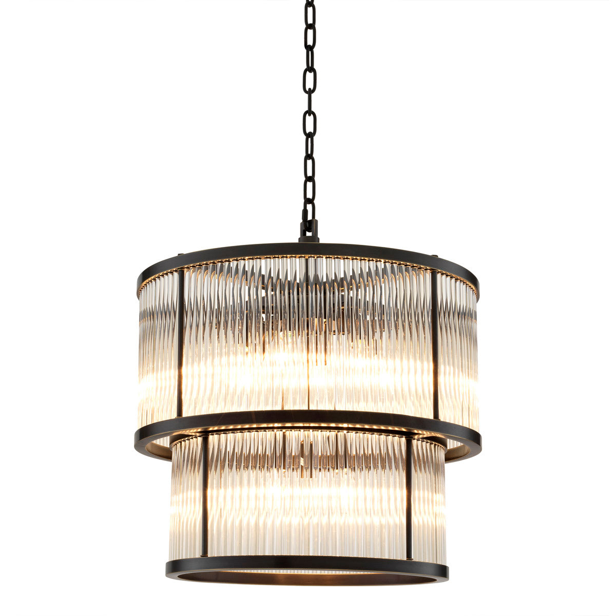 Chandelier Pasadena bronze highlight finish