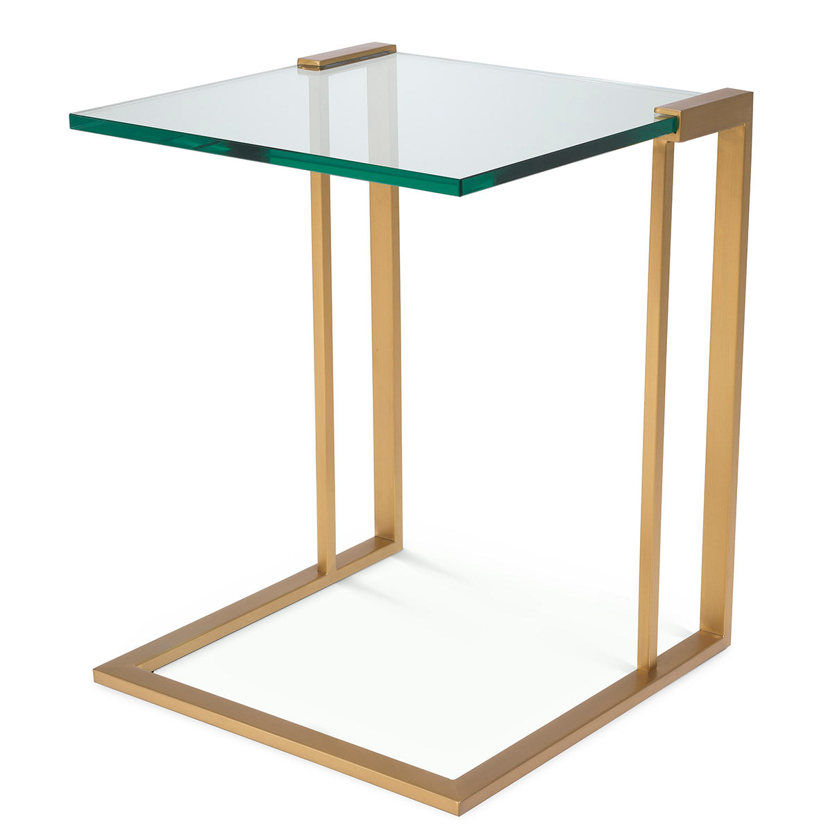 L-Shaped Glass Side Table Perry | Eichholtzmh.com