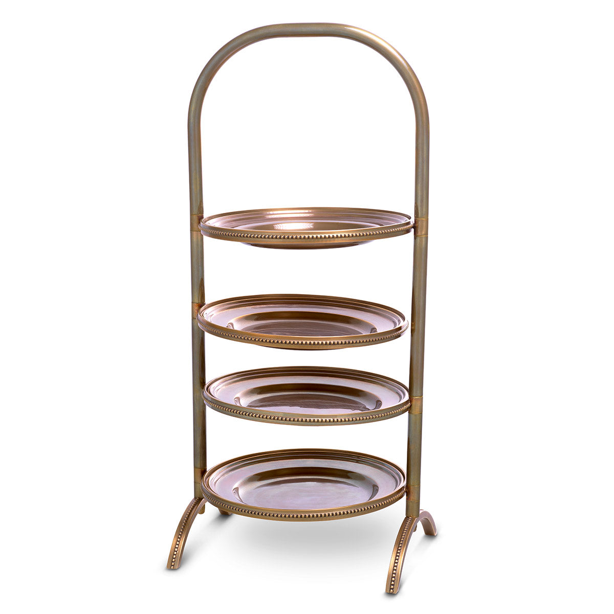 Cake standard Encore vintage brass finish