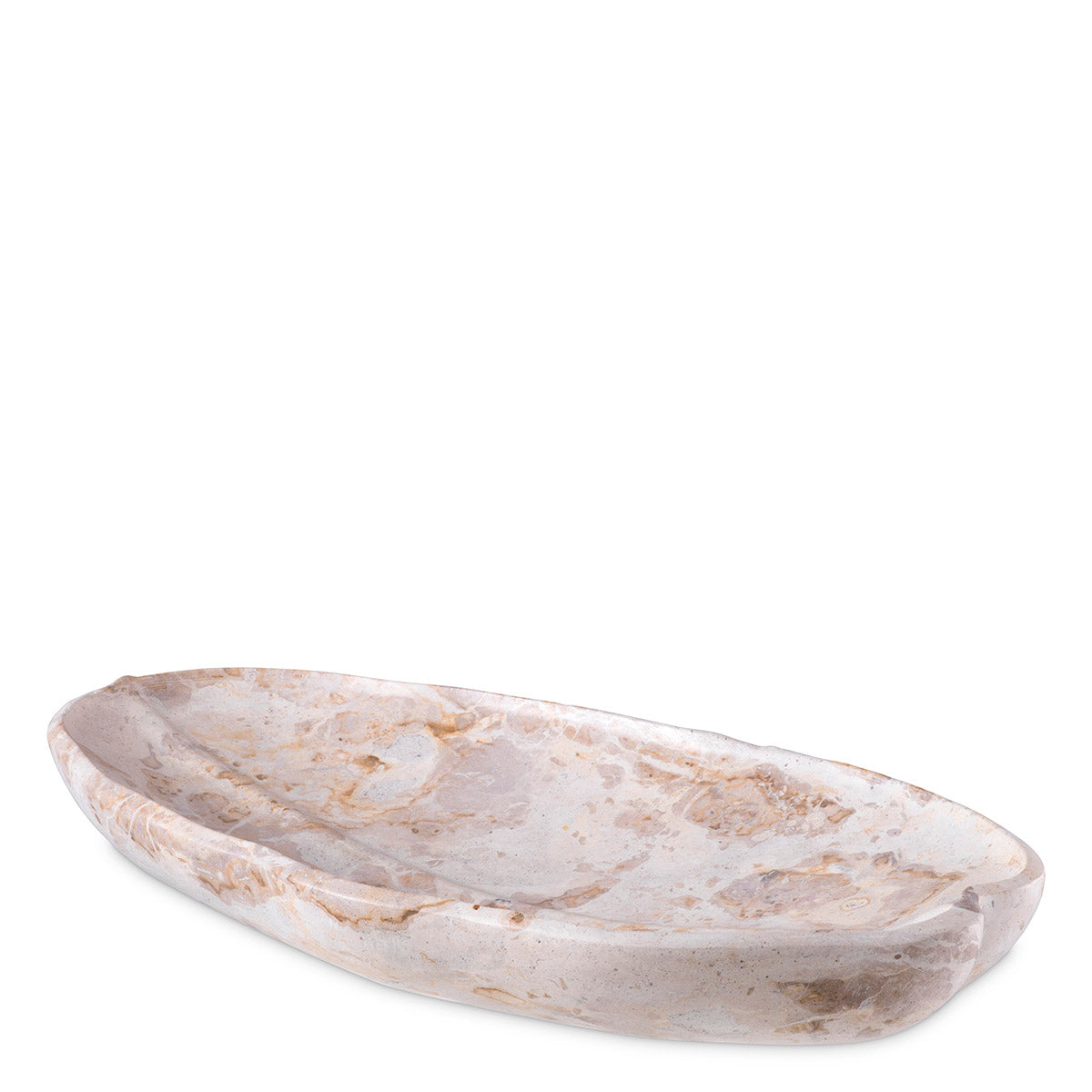 Tray Loulou brown marble