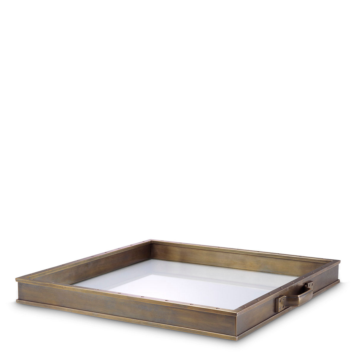 Tray Trouvaille L vintage brass finish