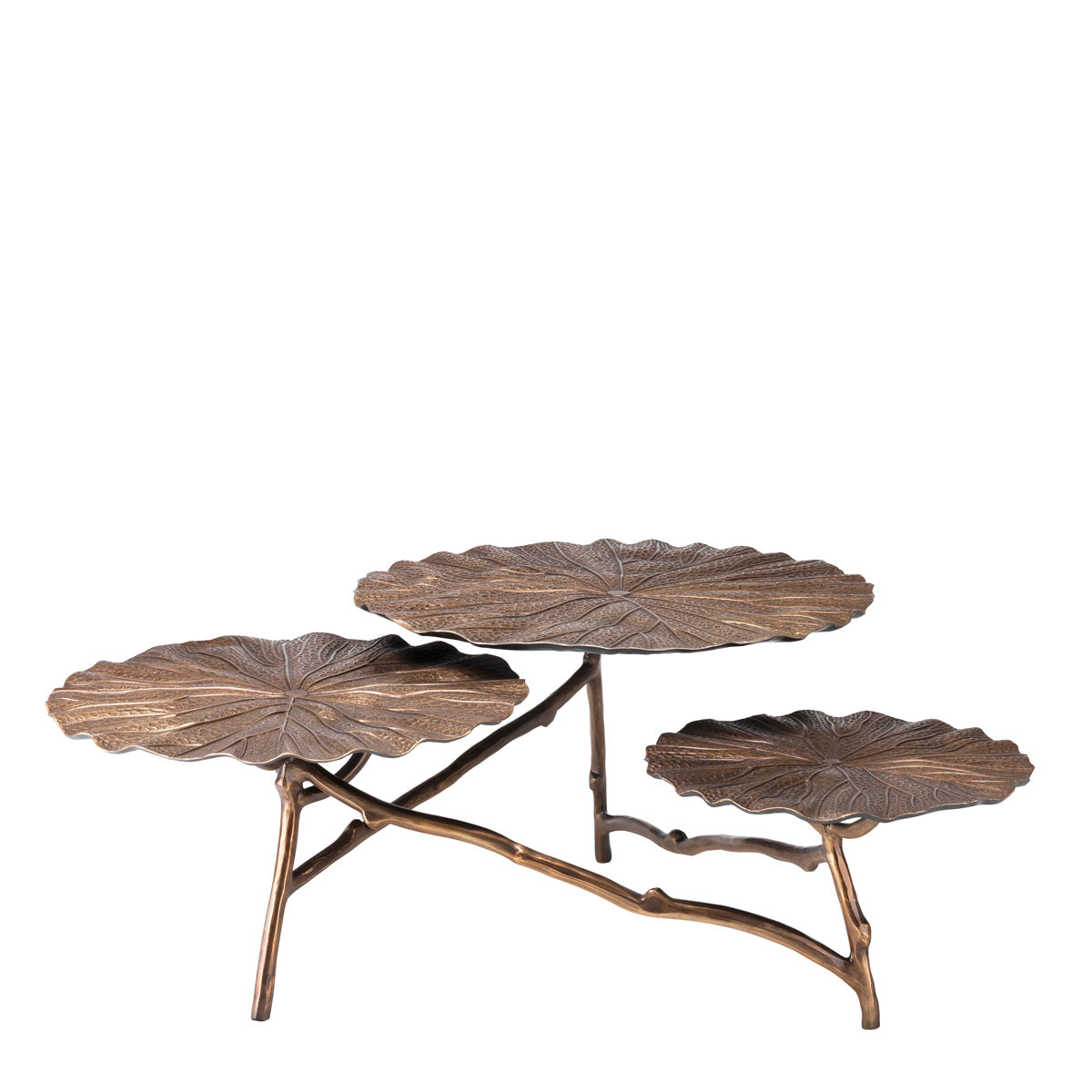 Coffee Table Colibri antique brass finish