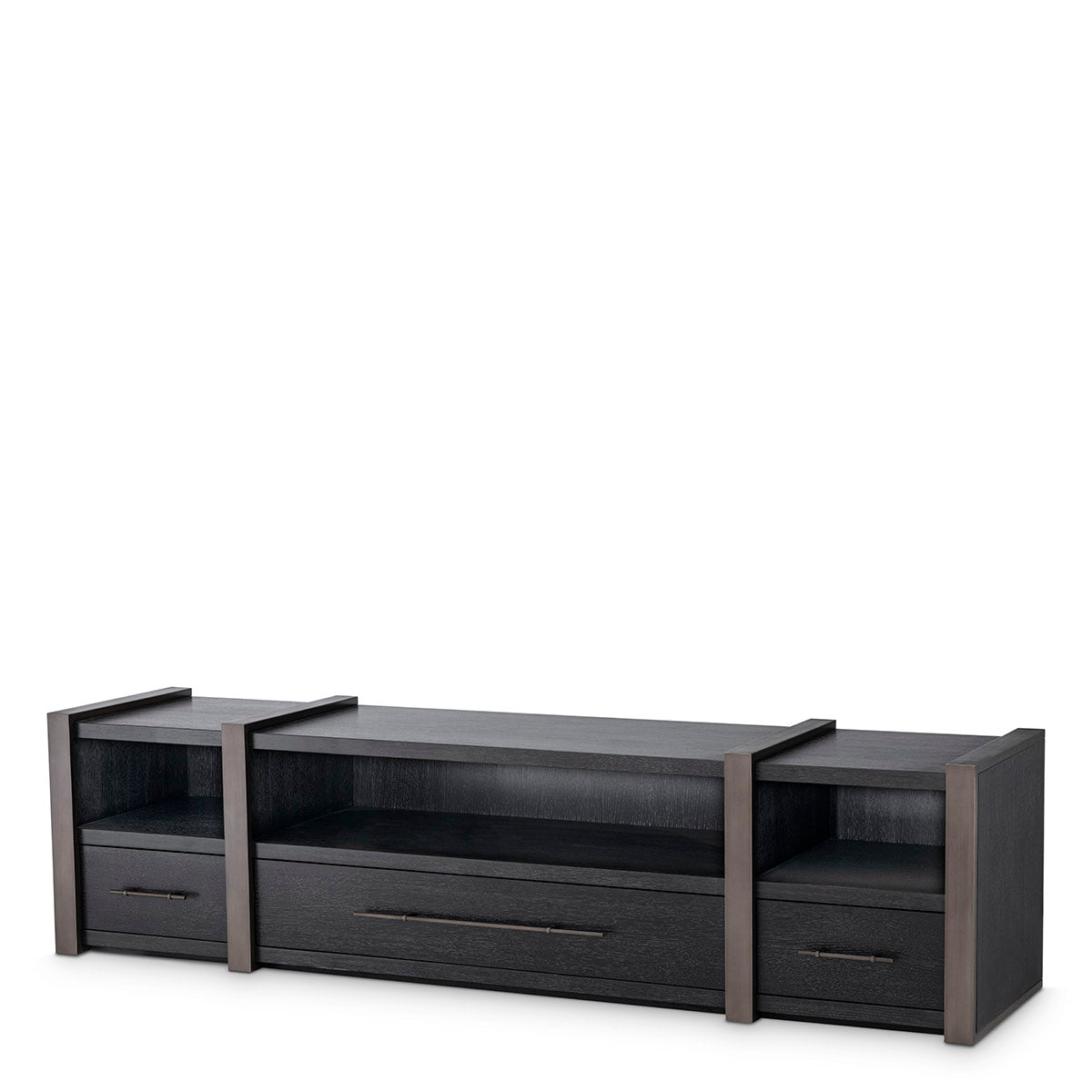 TV Cabinet Canova charcoal grey oak veneer