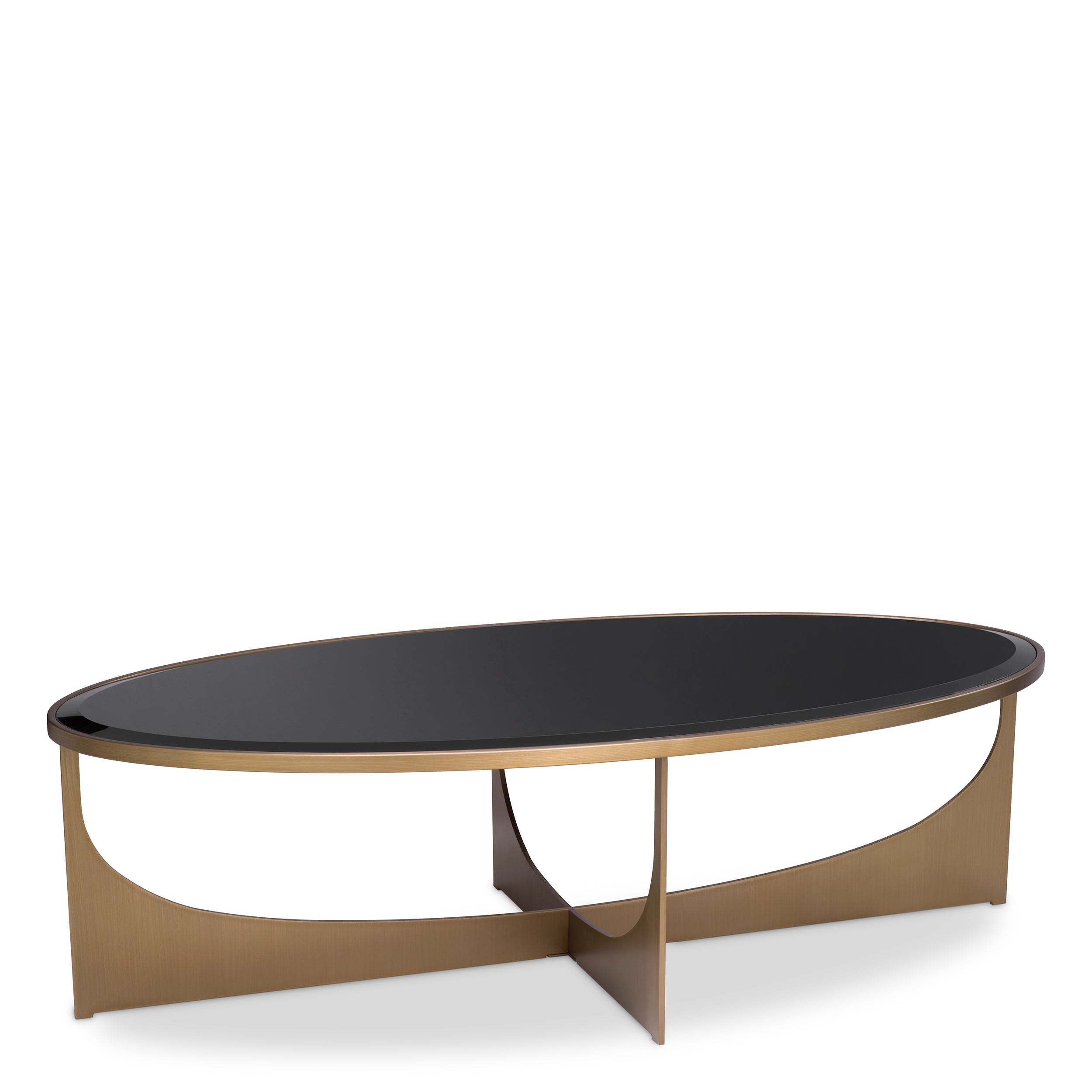 Coffee Table Elegance brushed brass finish
