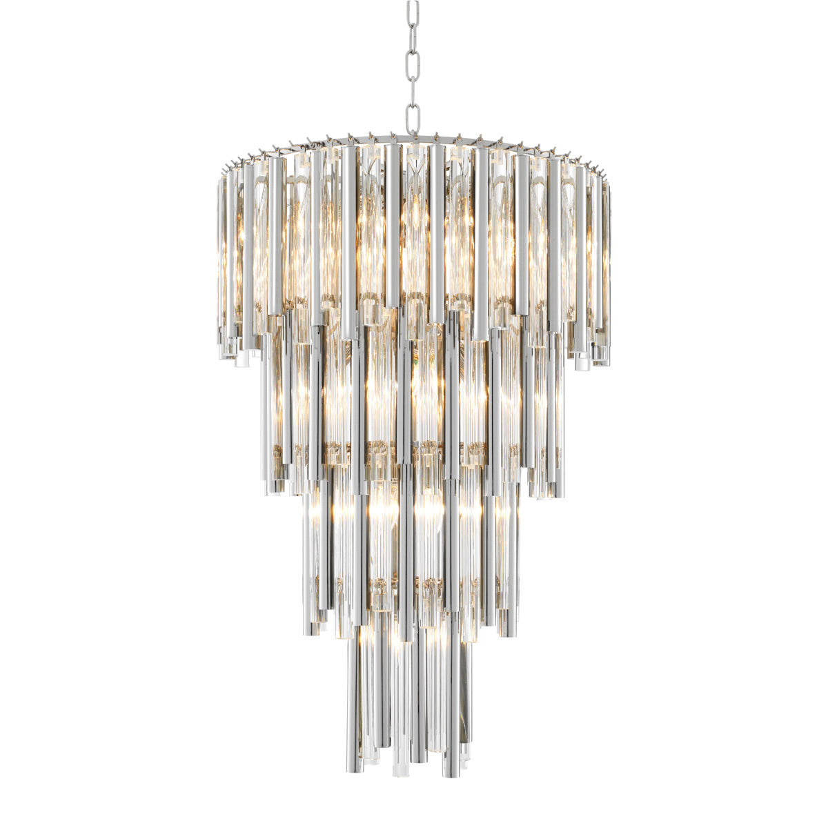 Chandelier Gigi L nickel finish