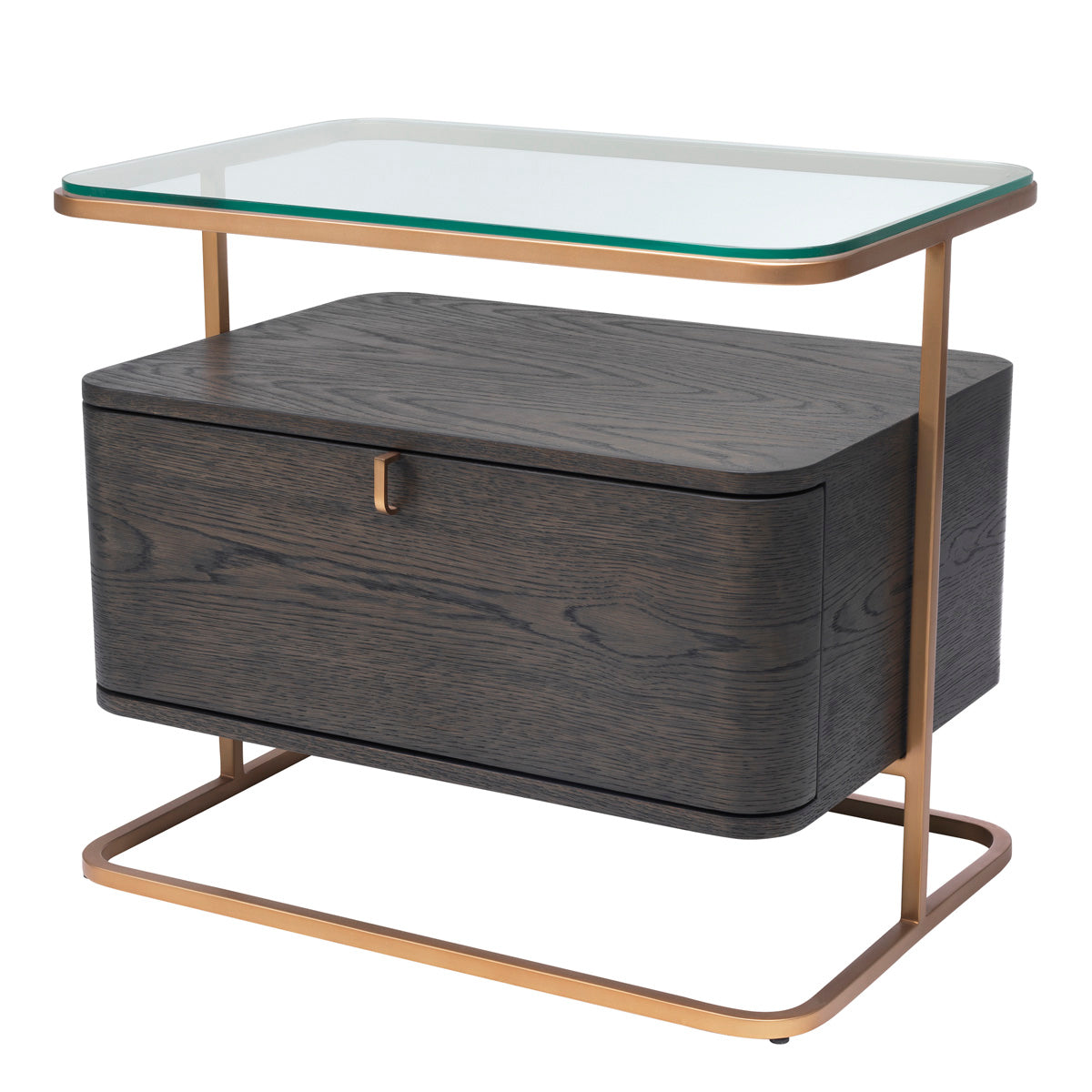 Nightstand Augusto mocha crown oak veneer