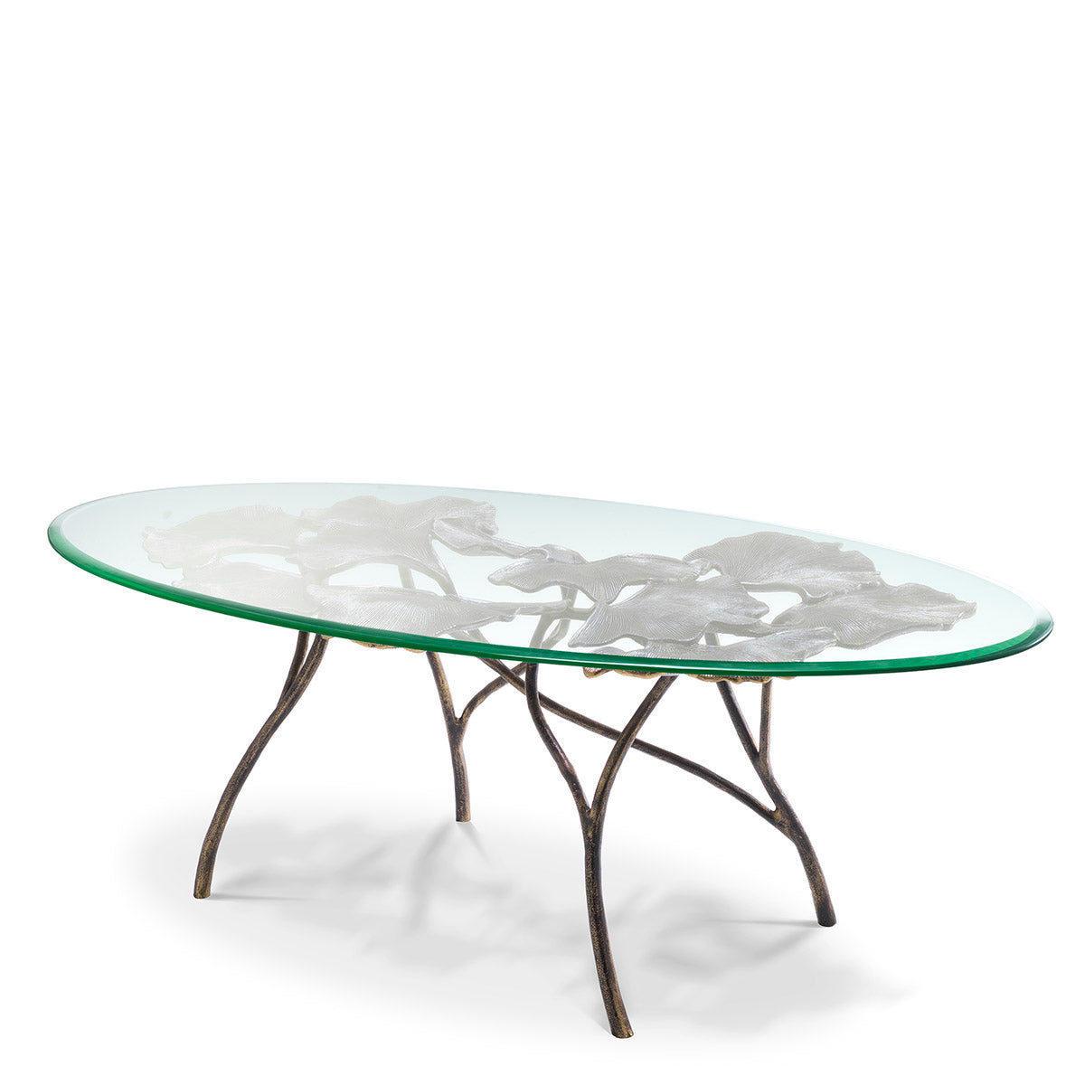 Coffee Table Poseidon vintage brass finish