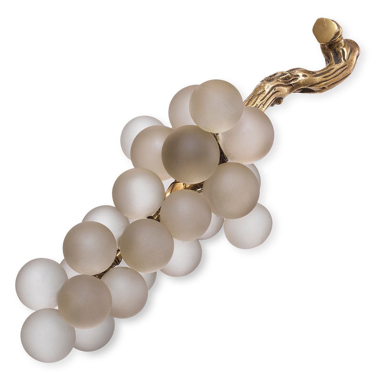White Glass Decor Grapes