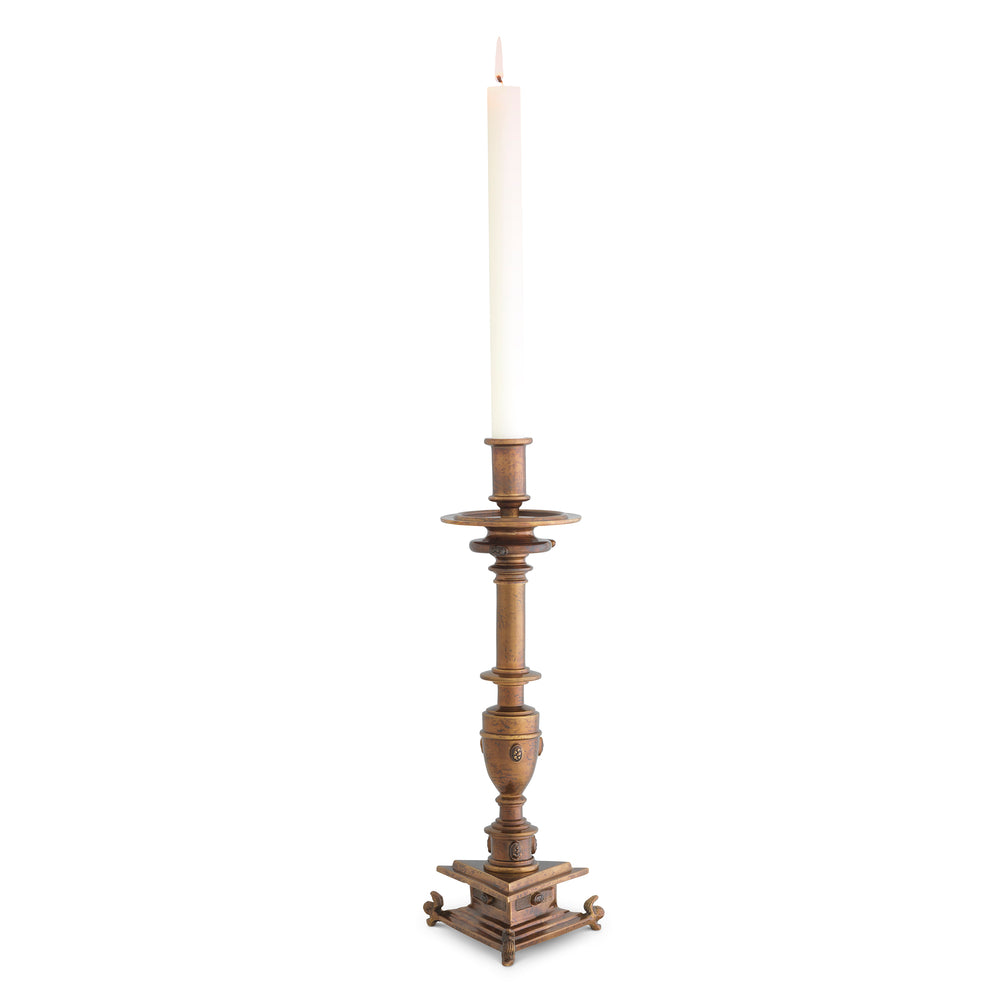 Candle holder Philip antique gold finish