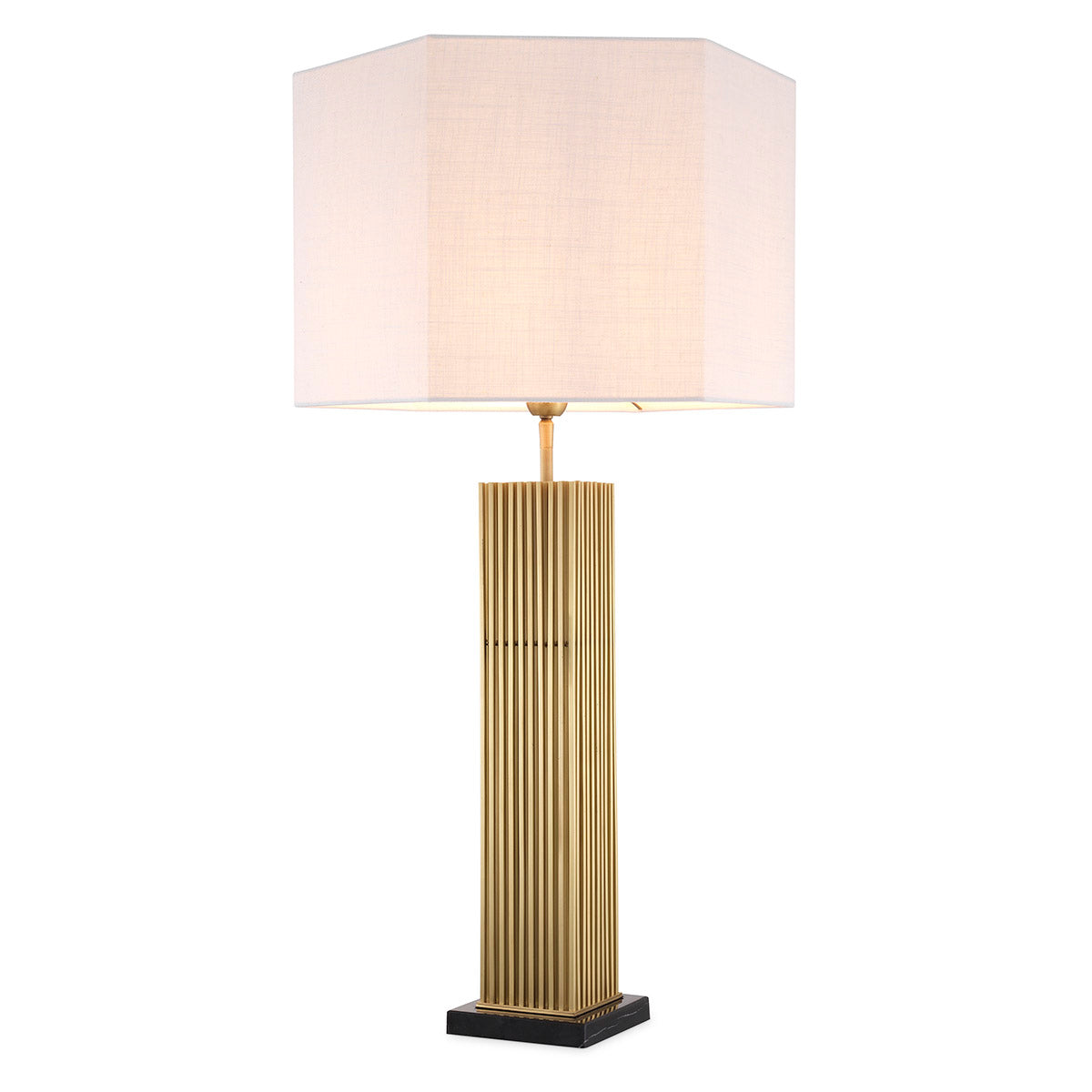 Table Lamp Viggo antique brass finish incl shade