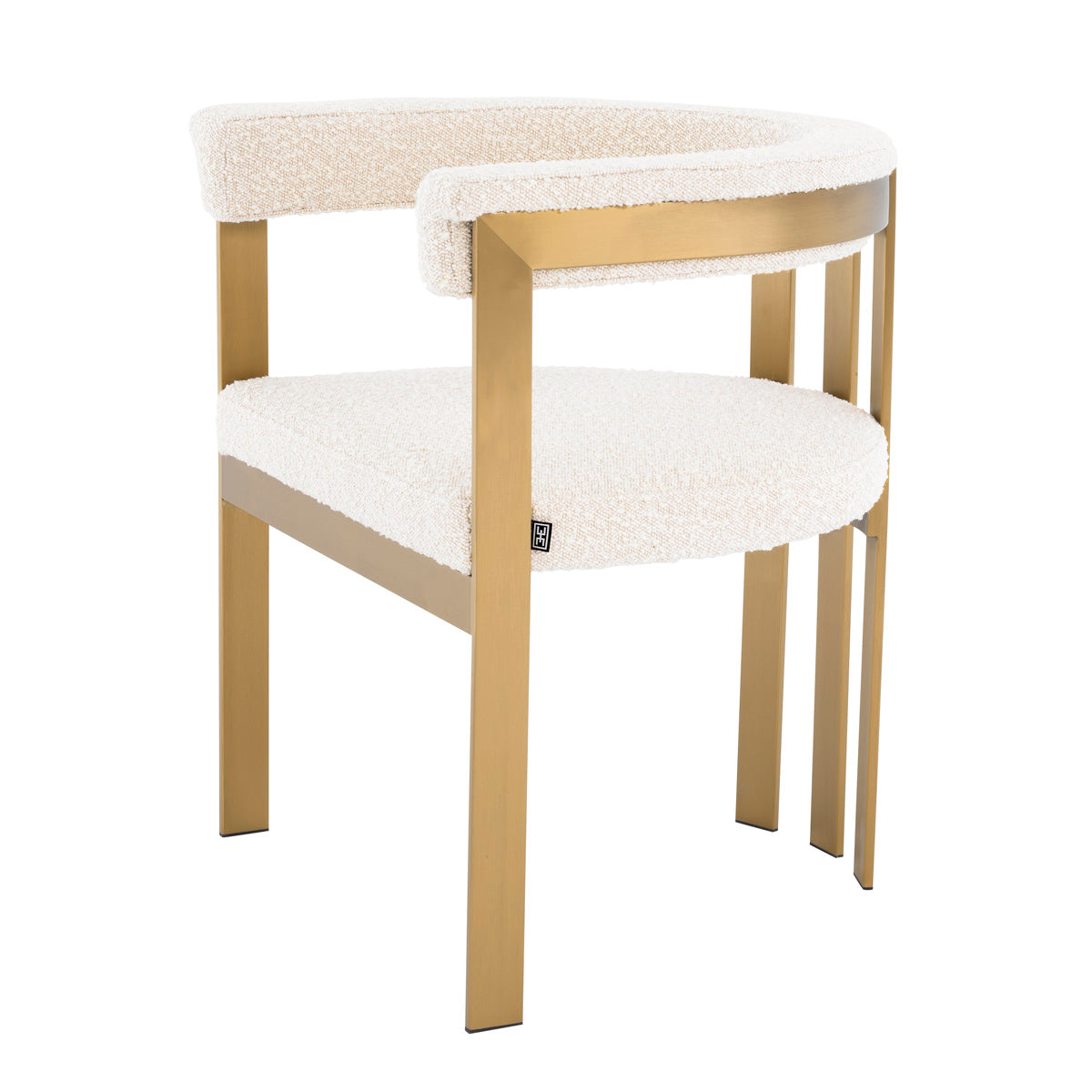 Bouclé Barrel Dining Chair Clubhouse