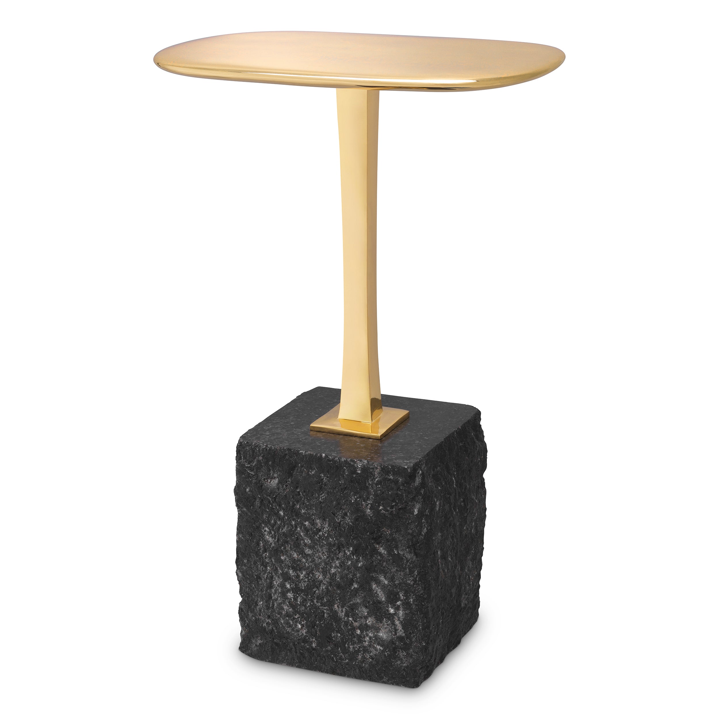 Side Table Kayan S polished brass