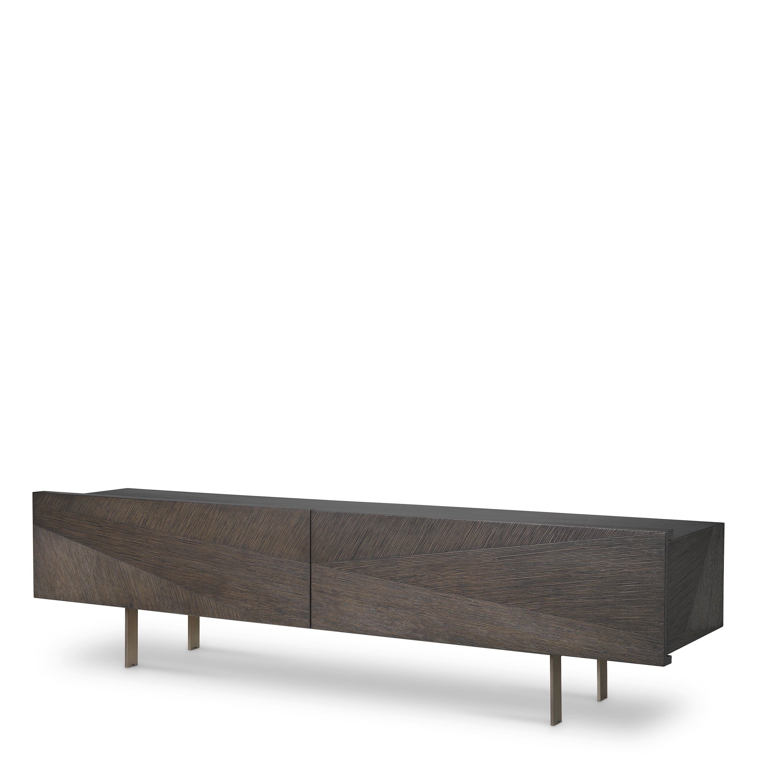 TV Cabinet San Martin mocha straight oak veneer