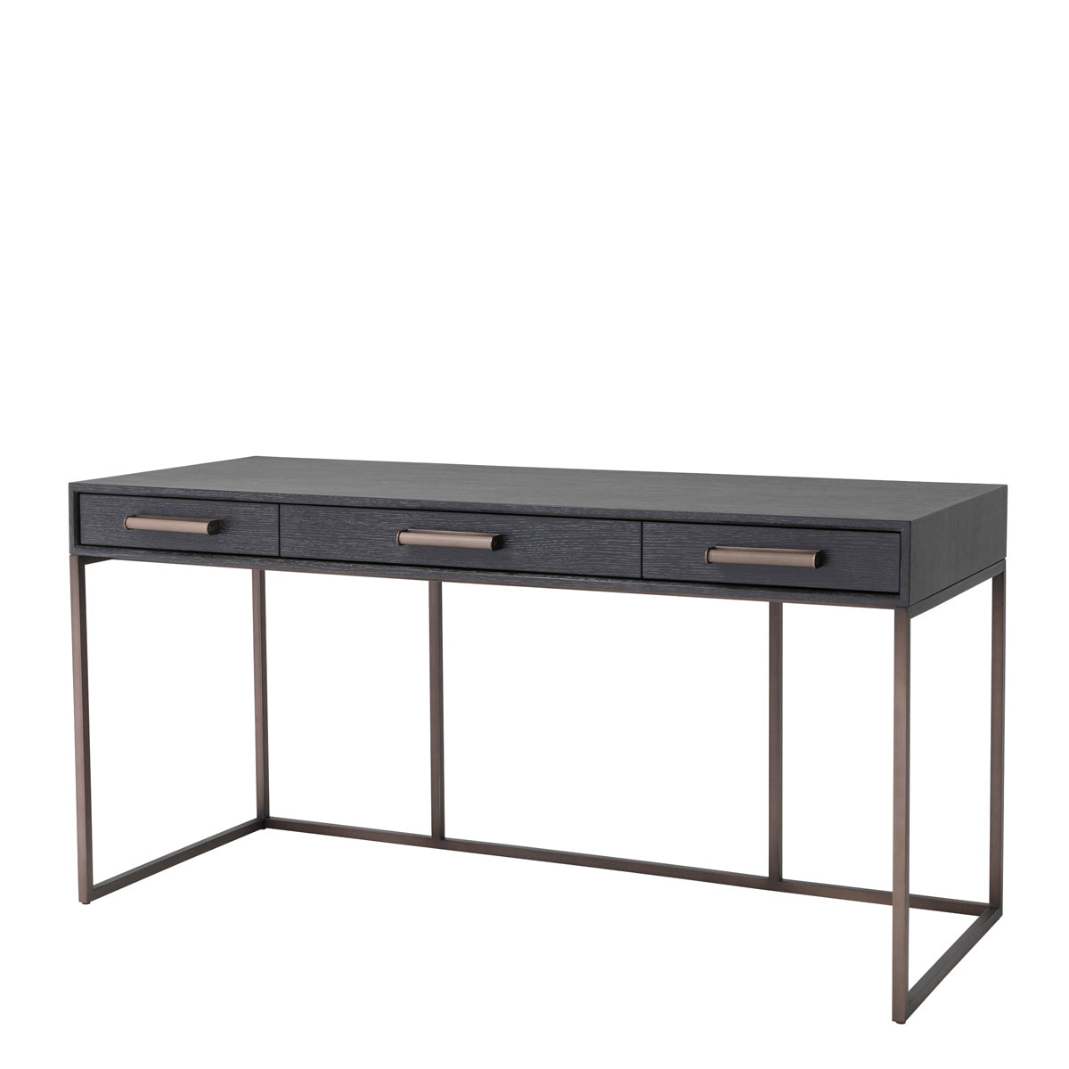 Desk Larsen charcoal grey oak veneer