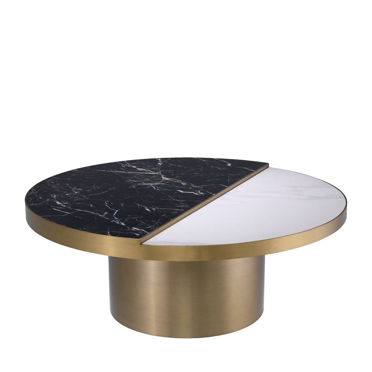 Coffee Table Excelsior brushed brass finish
