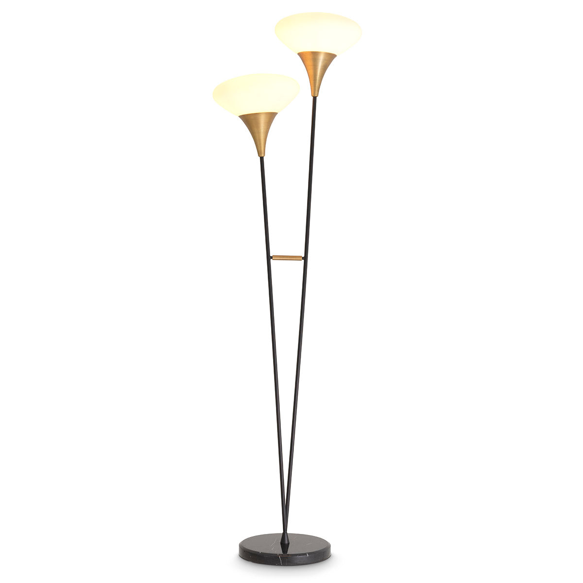 Floor Lamp Duco antique brass finish