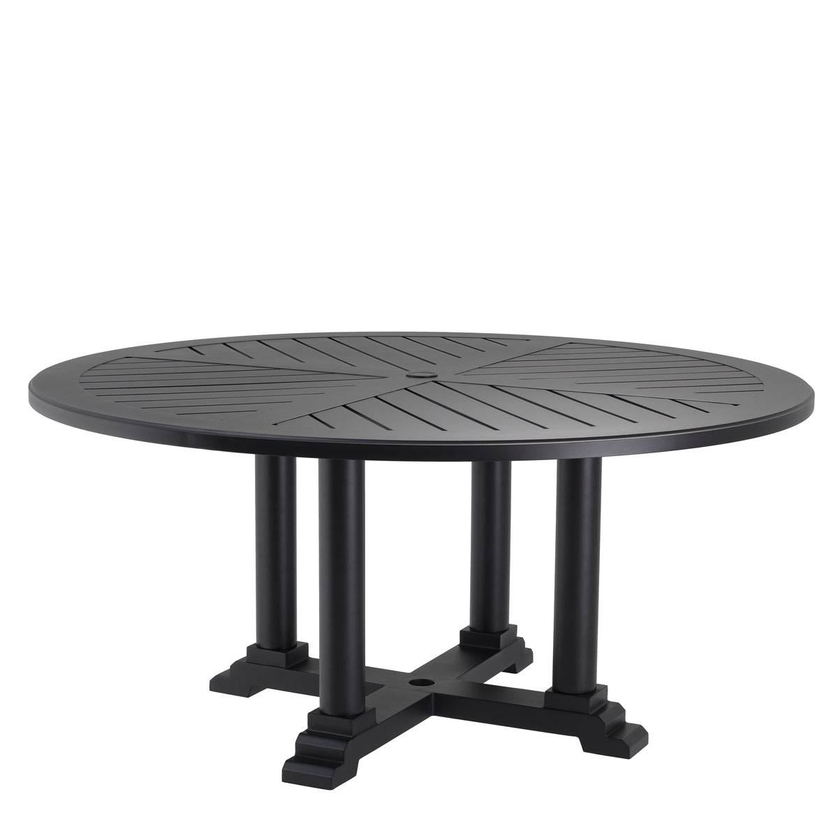 Outdoor Dining Table Bell Rive round L black