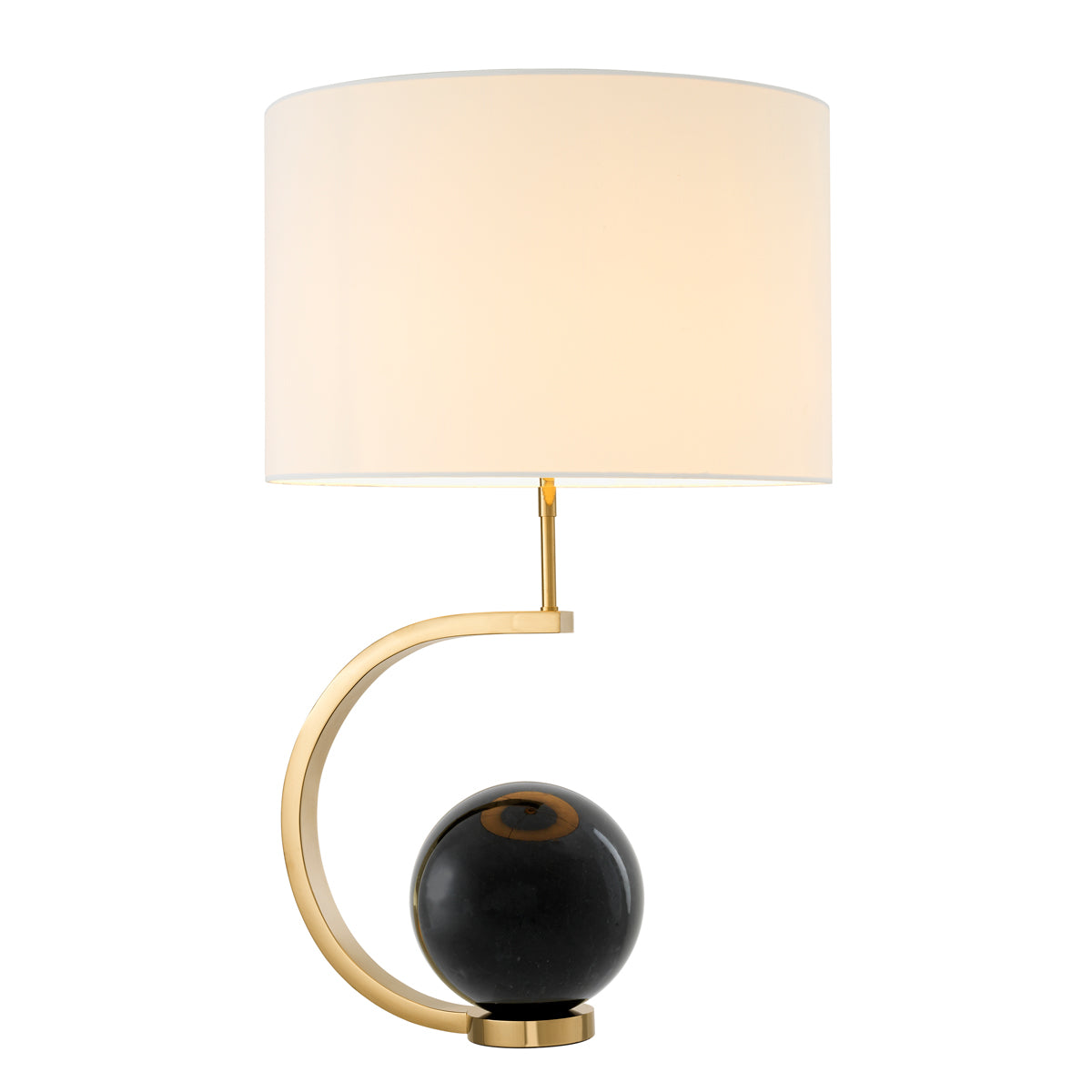 Table Lamp Luigi gold finish incl shade