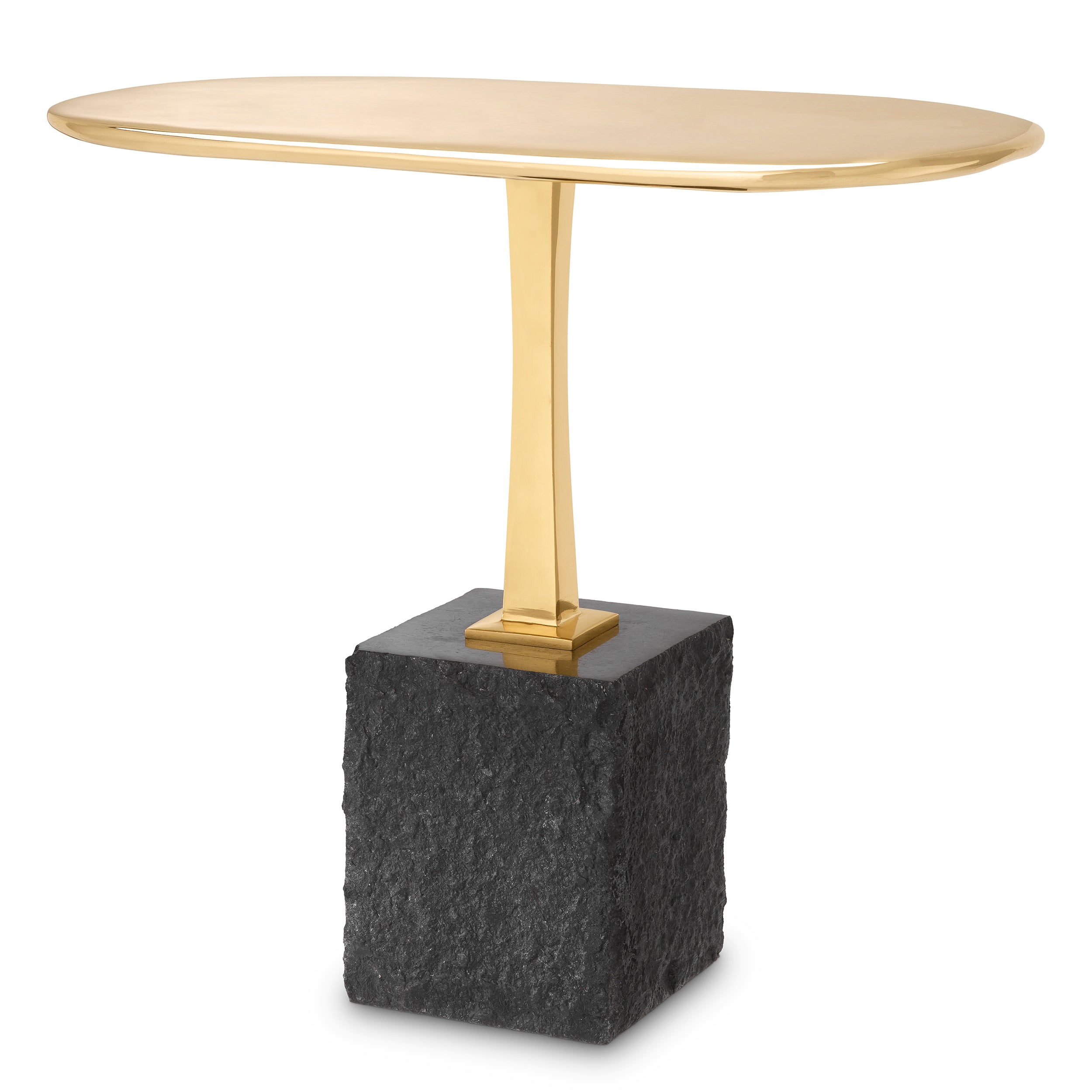 Side Table Kayan L polished brass