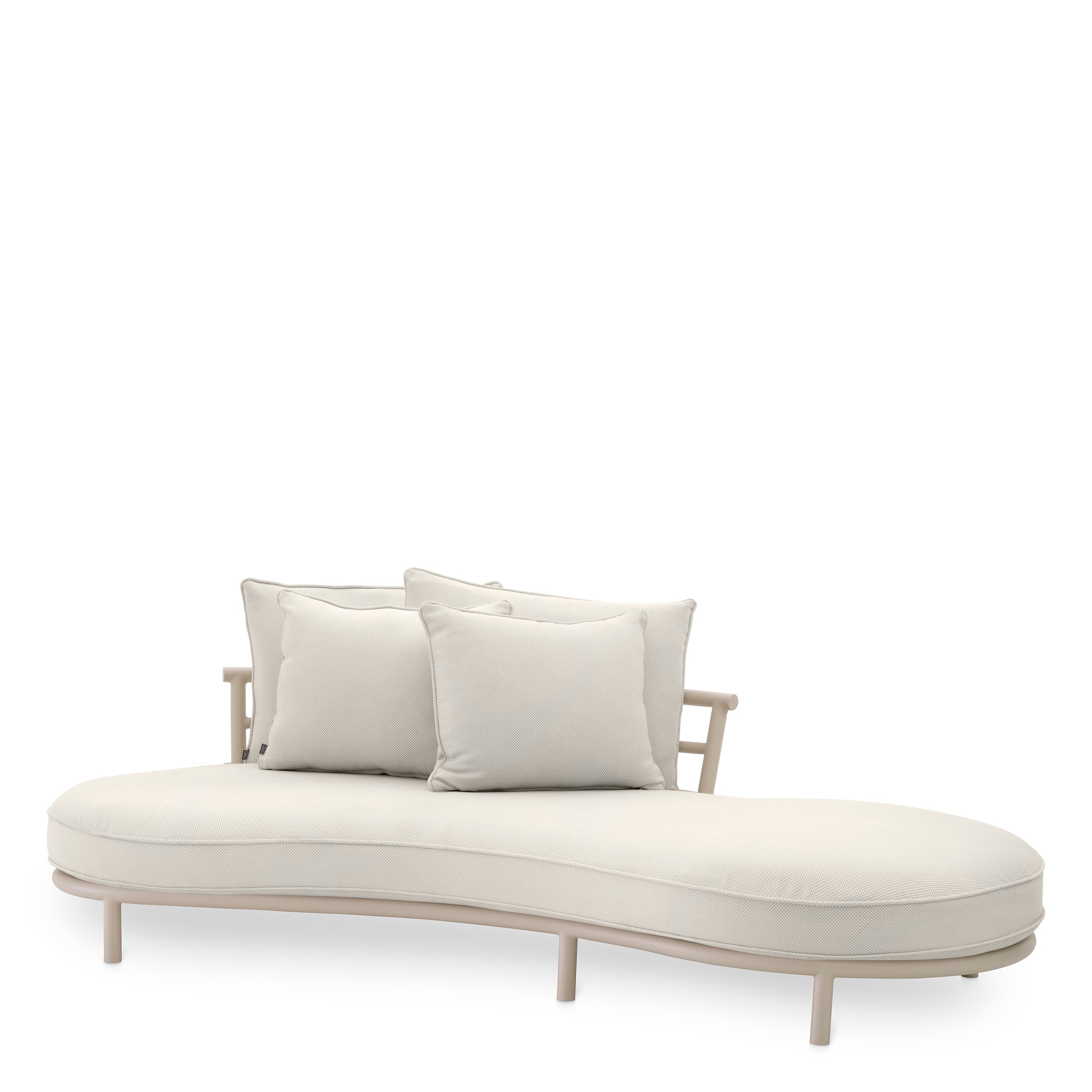 Off White Left Outdoor Sofa Laguno