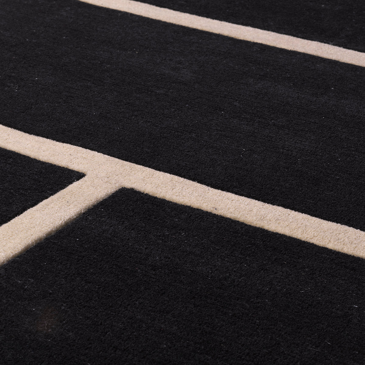 Rug Omar black off-white 300 x 400 cm