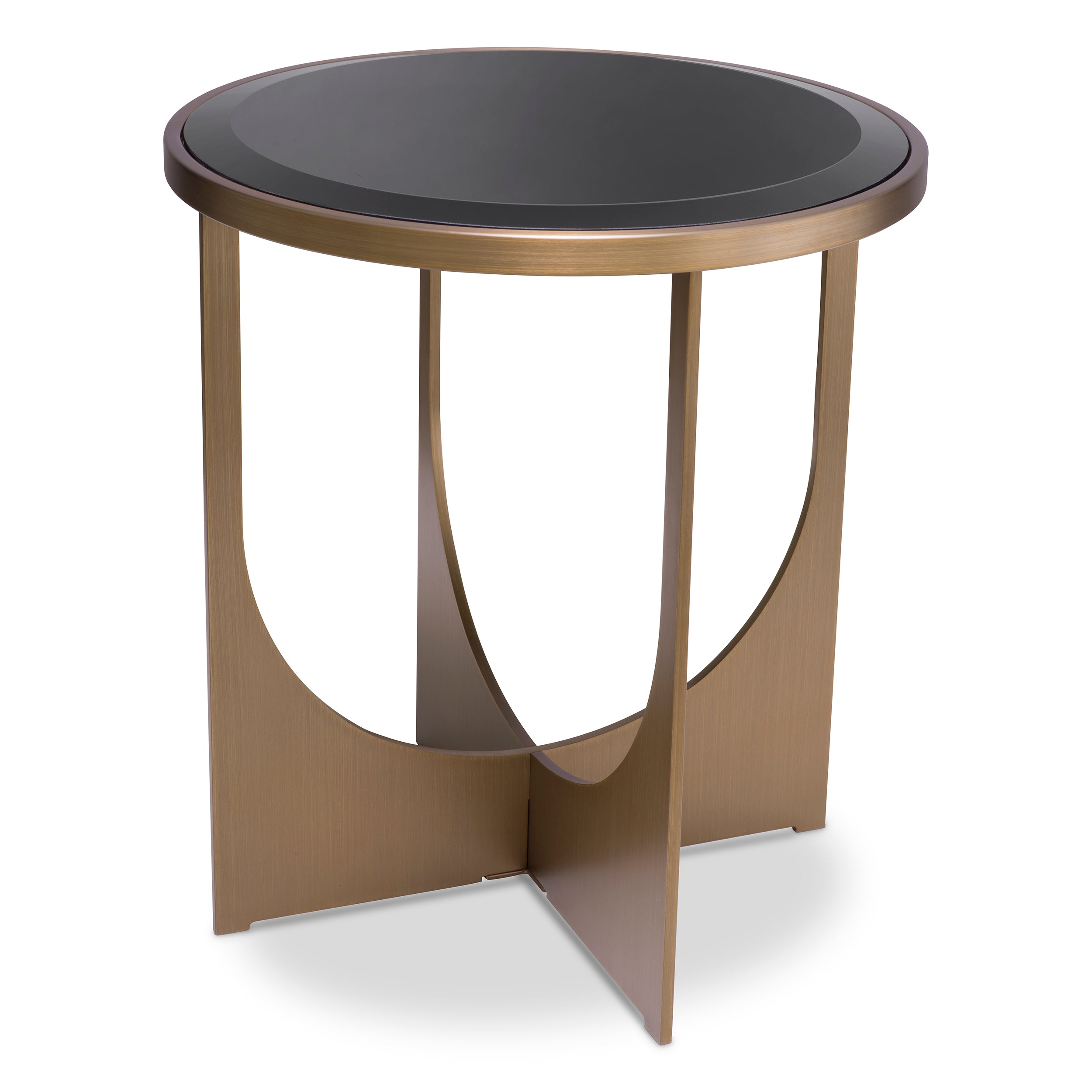 Side Table Elegance brushed brass finish